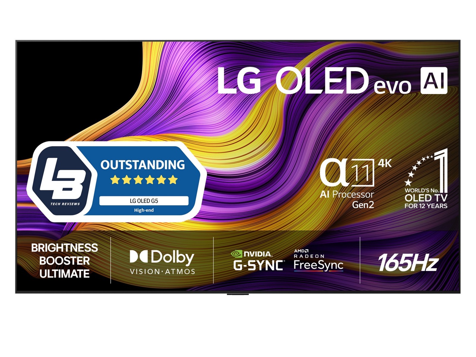 LG 55" G5 OLED smart-TV AI 4K (2025) + lydplanke 50 - 59 tommer TV