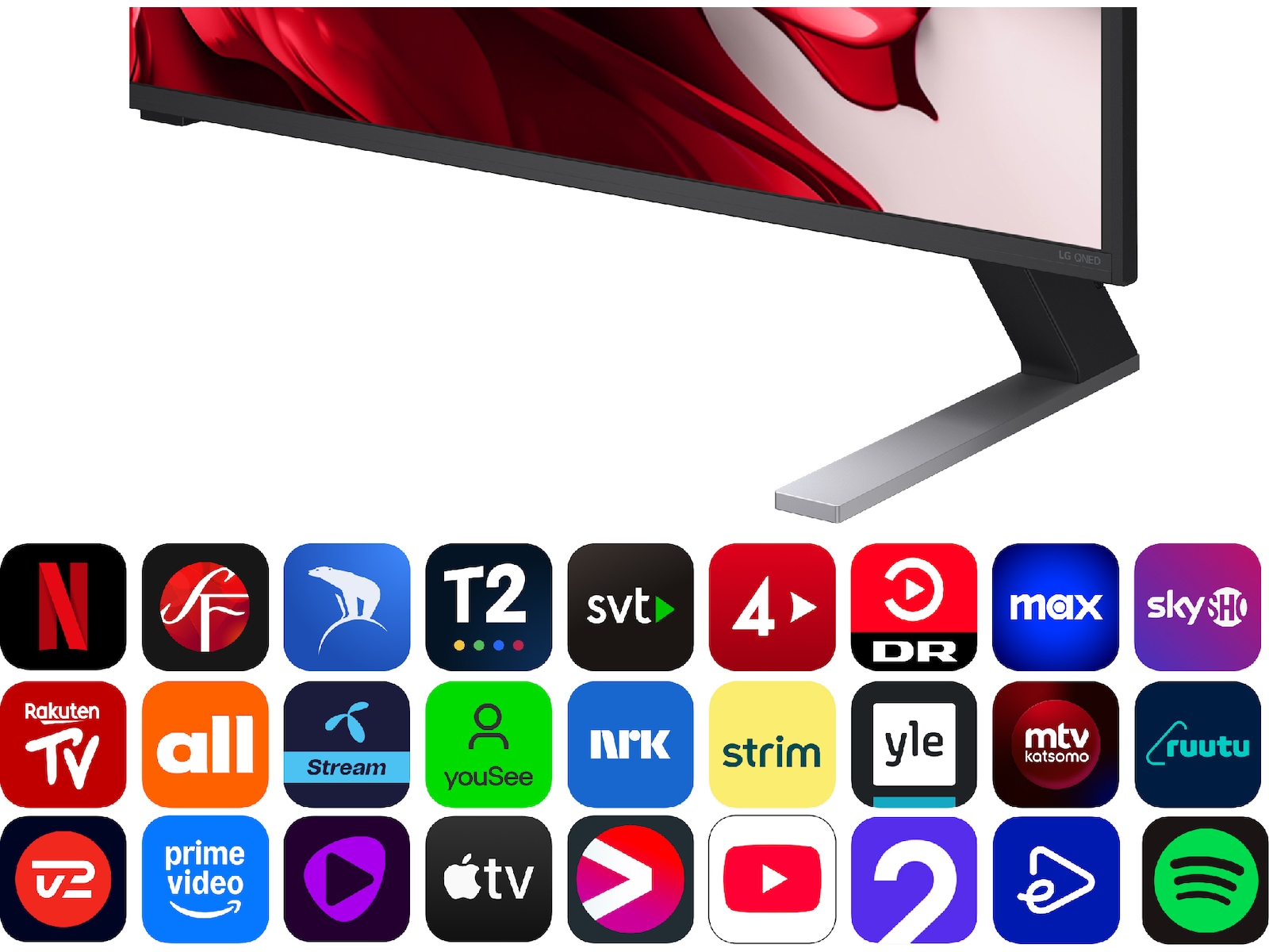 LG 55'' QNED85 evo AI MiniLED 4k smart-TV (2025) + soundbar 60 - 69 tommer TV