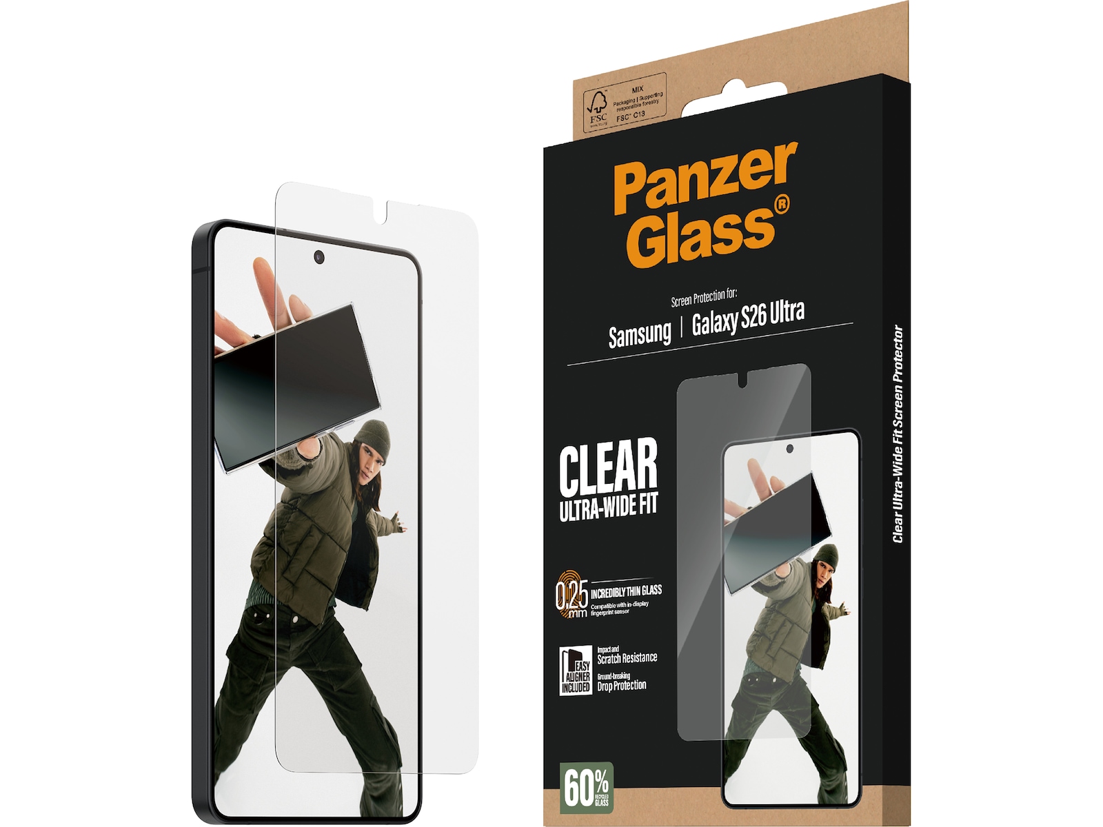 PanzerGlass Galaxy S26 Ultra skjermbeskytter Skjermbeskytter