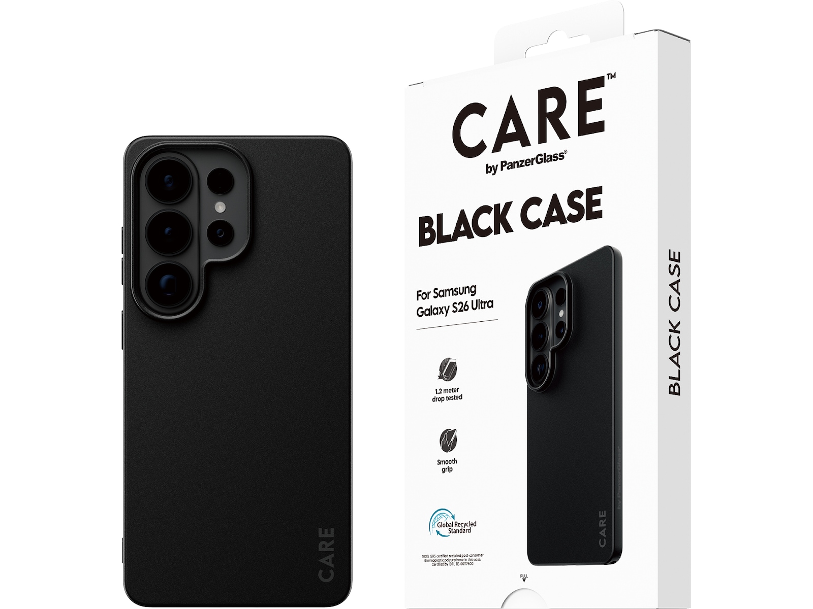 PanzerGlass CARE Galaxy S26 Ultra TPU-deksel (svart) Mobildeksel