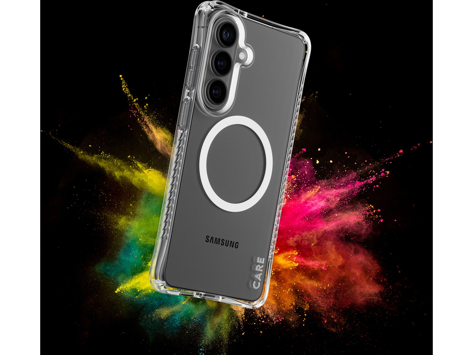 PanzerGlass CARE Galaxy S26 Samba Hardcase deksel (gjennomsiktig/hvit) Mobildeksel