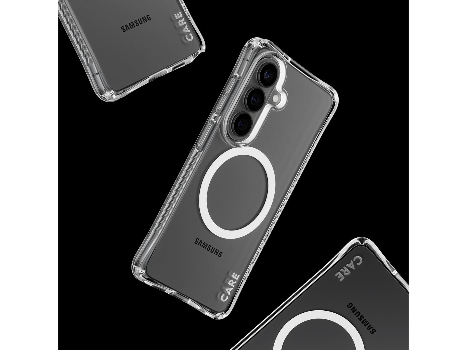 PanzerGlass CARE Galaxy S26 Samba Hardcase deksel (gjennomsiktig/hvit) Mobildeksel