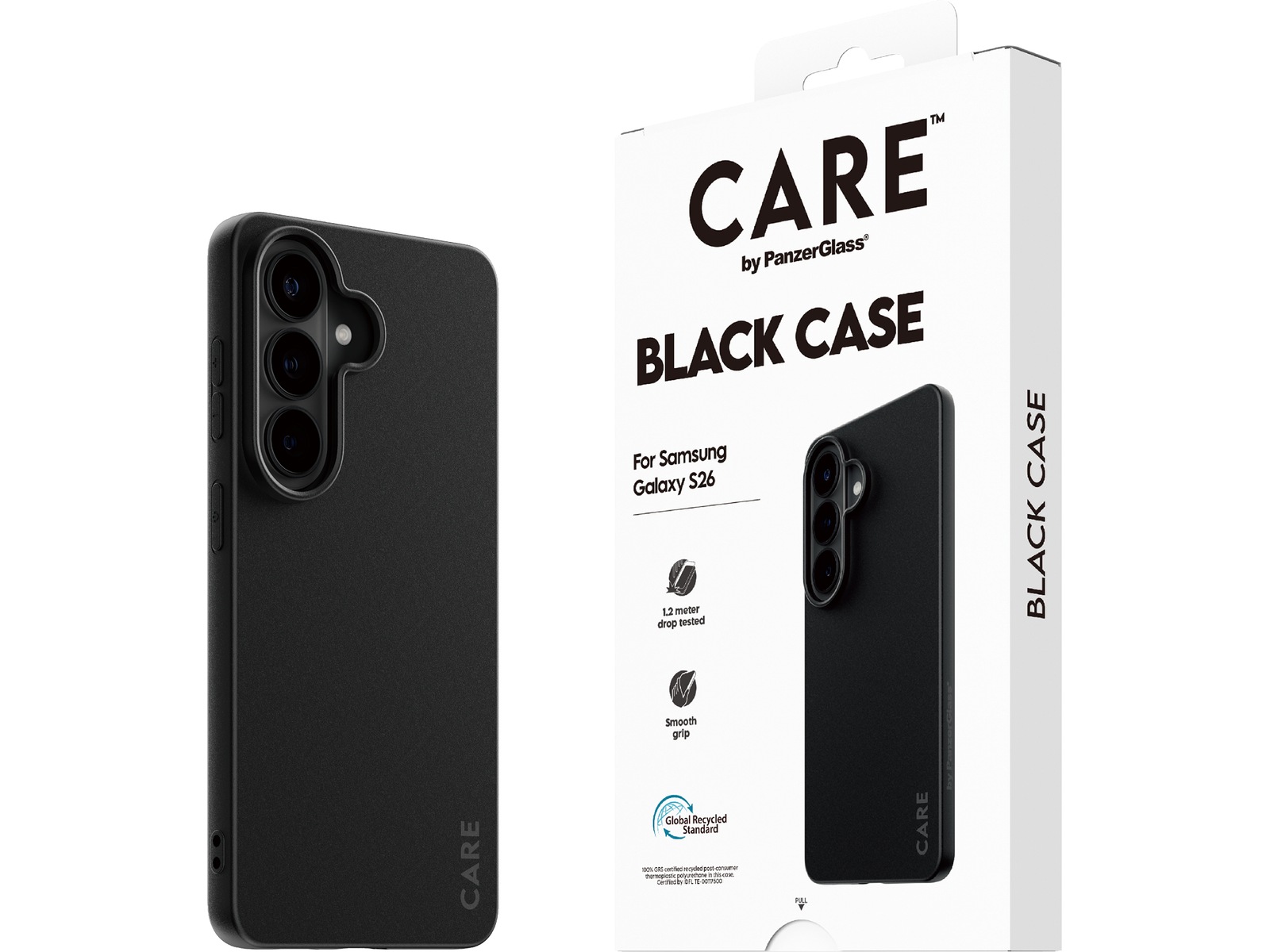 PanzerGlass CARE Galaxy S26 TPU-deksel (svart) Mobildeksel