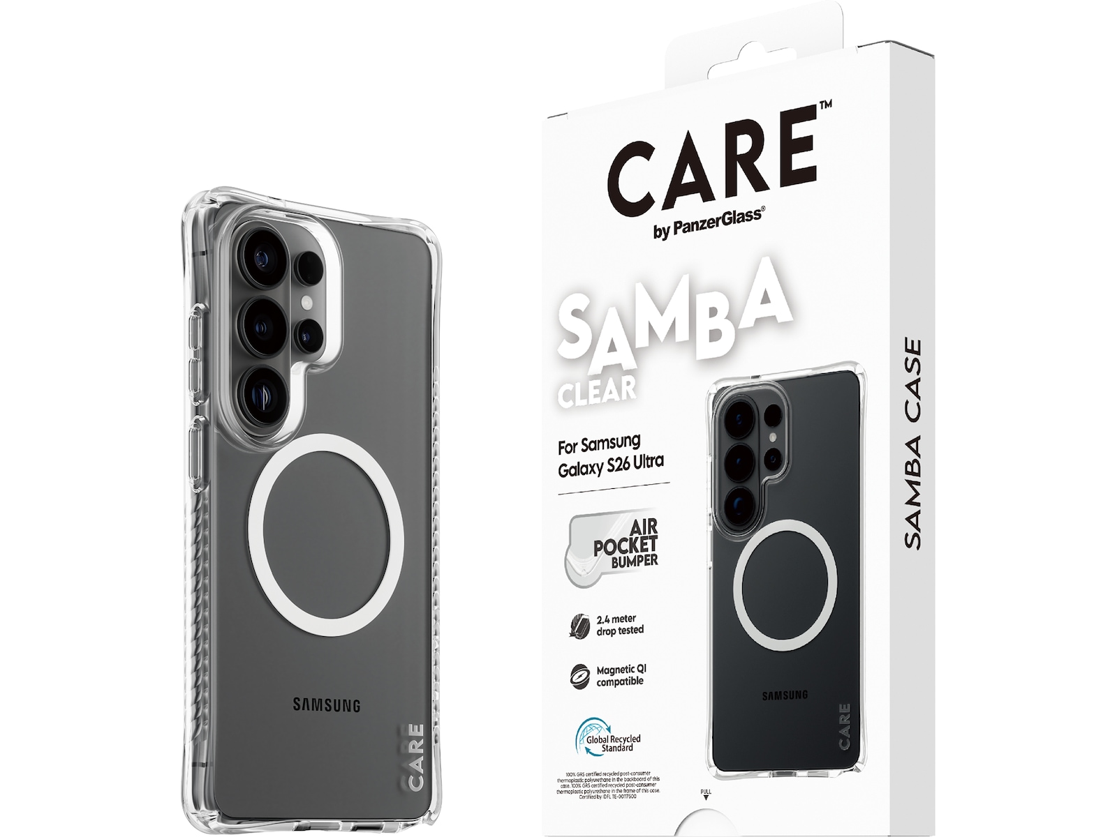PanzerGlass CARE Galaxy S26 Ultra Samba Hardcase deksel (gjennomsiktig) Mobildeksel