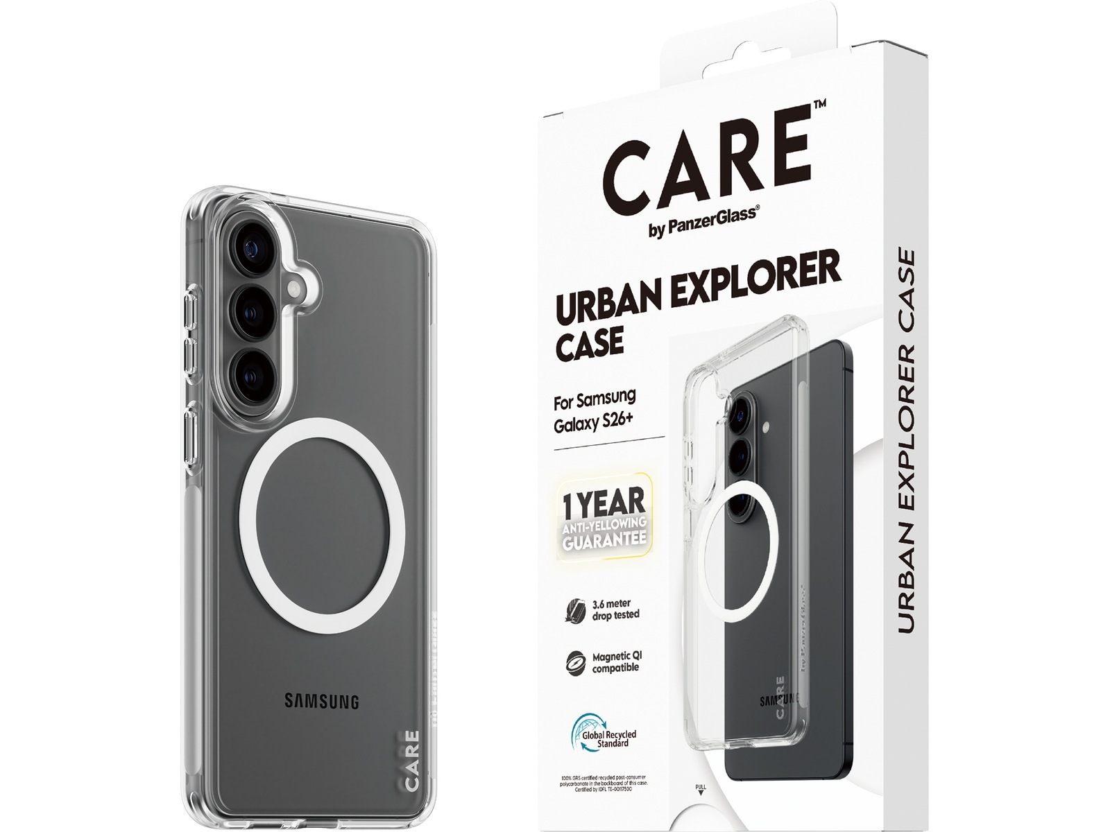 PanzerGlass CARE Galaxy S26+ Urban Explorer deksel (gjennomsiktig) Mobildeksel