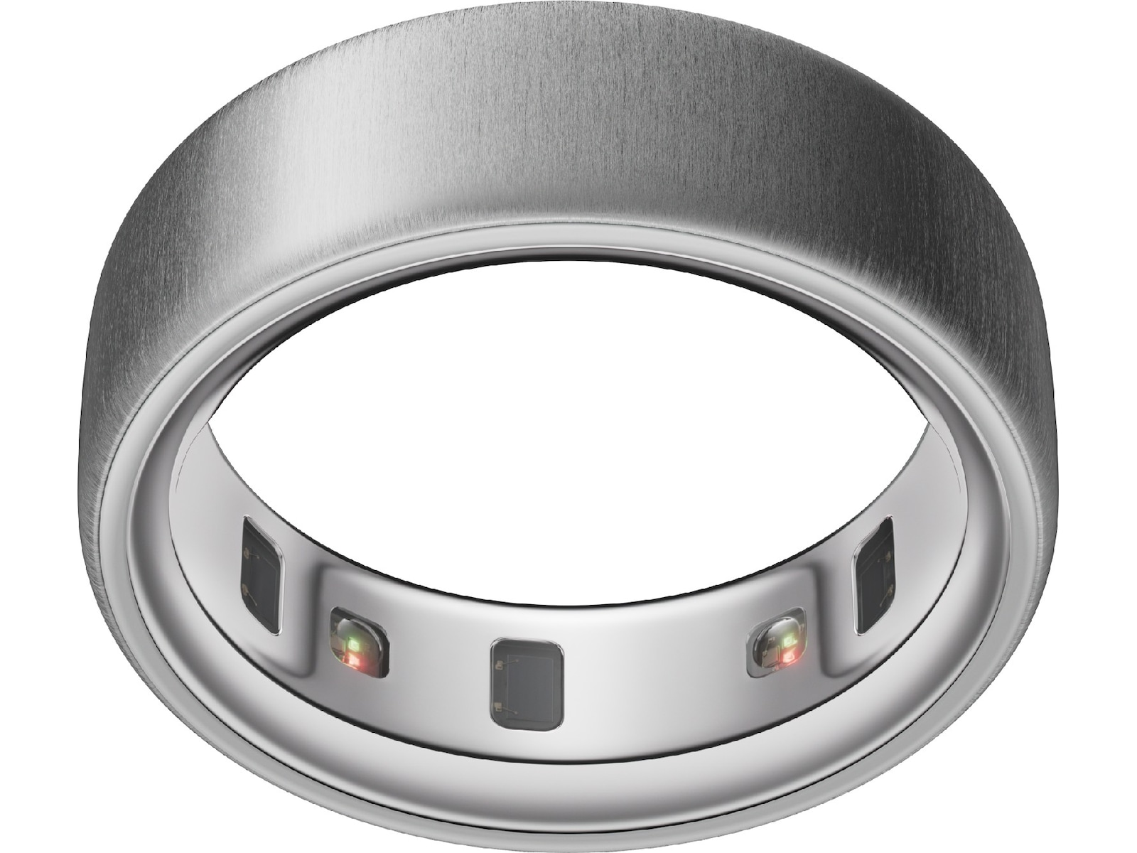 Oura Ring 4 Smart Ring str. 7 (børstet sølv) -B-Grade Demo tilbehør til mobiler & klokker
