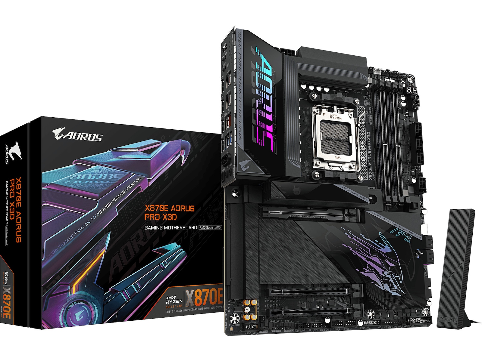 Gigabyte X870E AORUS PRO X3D hovedkort AMD Socket