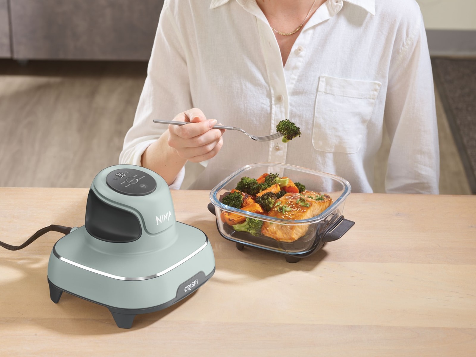Ninja CRISPi 4-i-1 bærbar airfryer FN101EUSG (Salvia) Airfryer