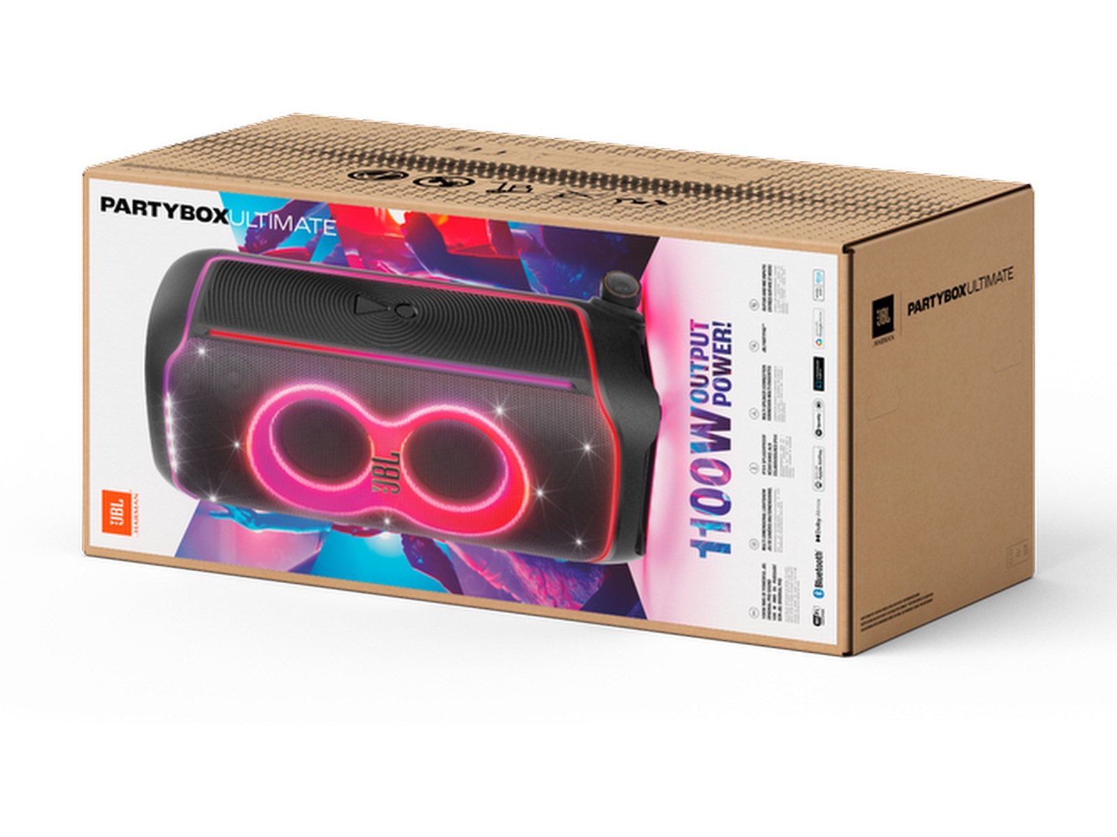 JBL PartyBox Ultimate partyhøyttaler kraftig 2-pack Trådløs / Bluetooth-høyttaler