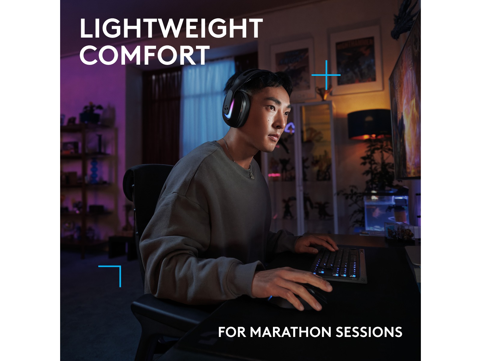 Logitech G522 Lightspeed Trådløst Gaming Headset (sort) -B-Grade Demo headset