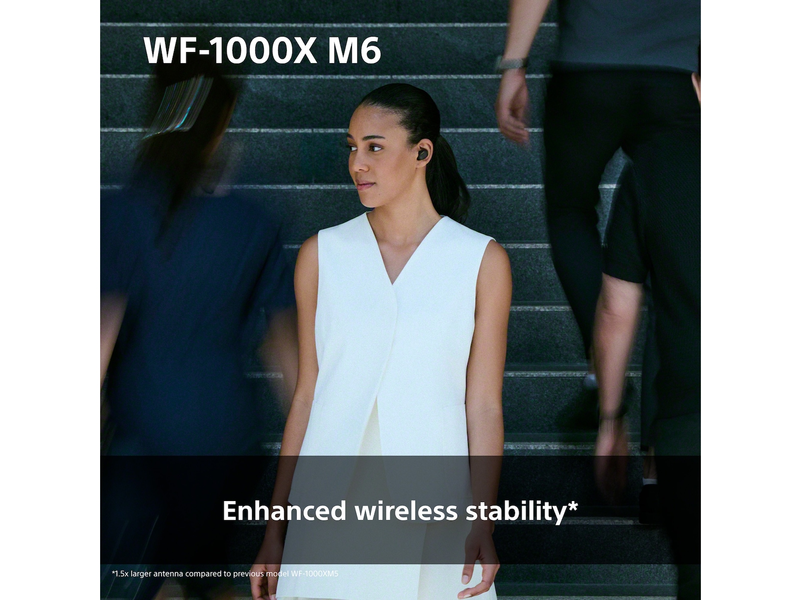 Sony WF-1000XM6 trådløse ørepropper med støyreduksjon (sort) Ørepropper