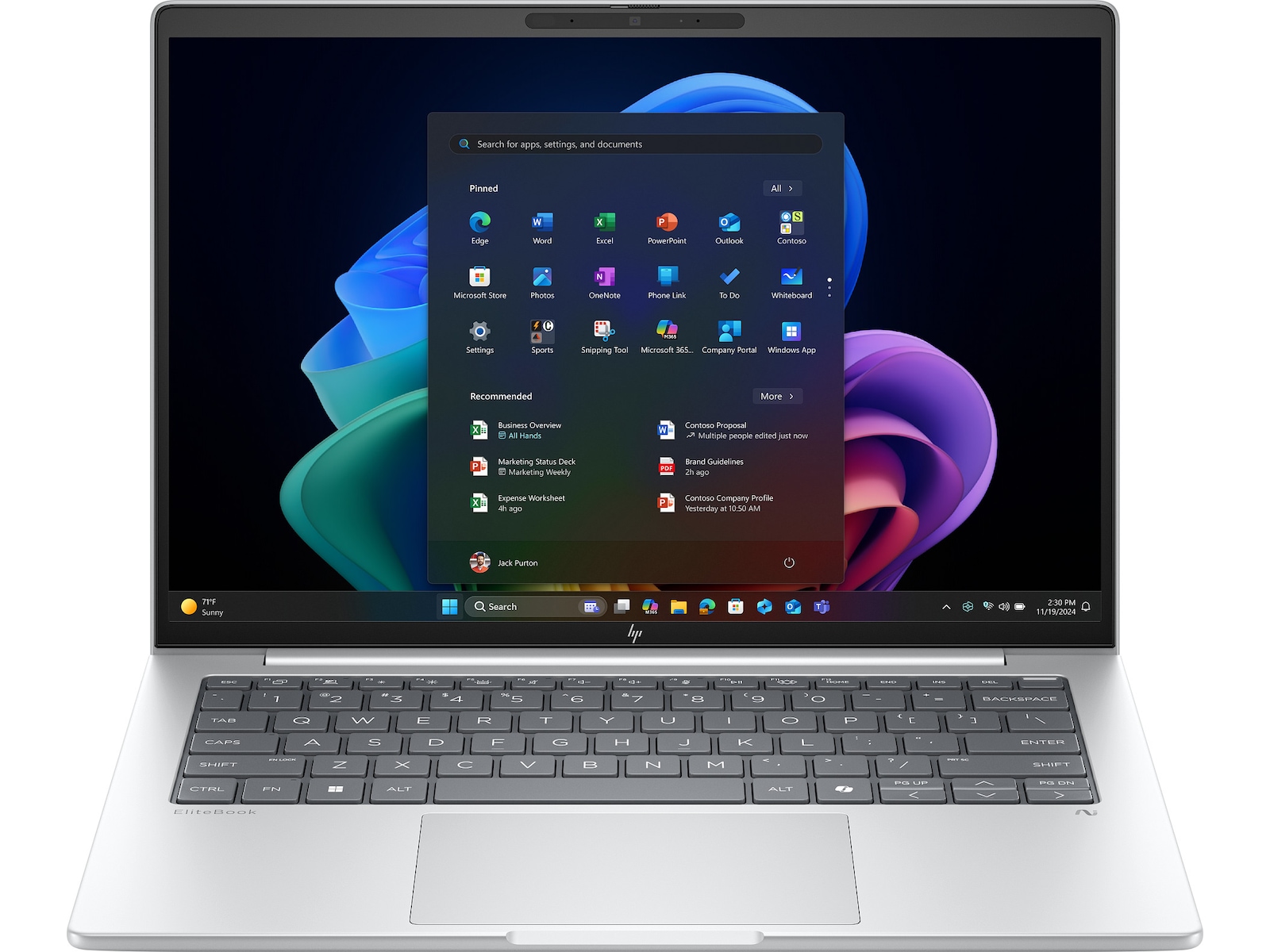 HP EliteBook 8 G1a 14" WUXGA Notebook Next Gen AI -B-Grade Demo bærbar PC