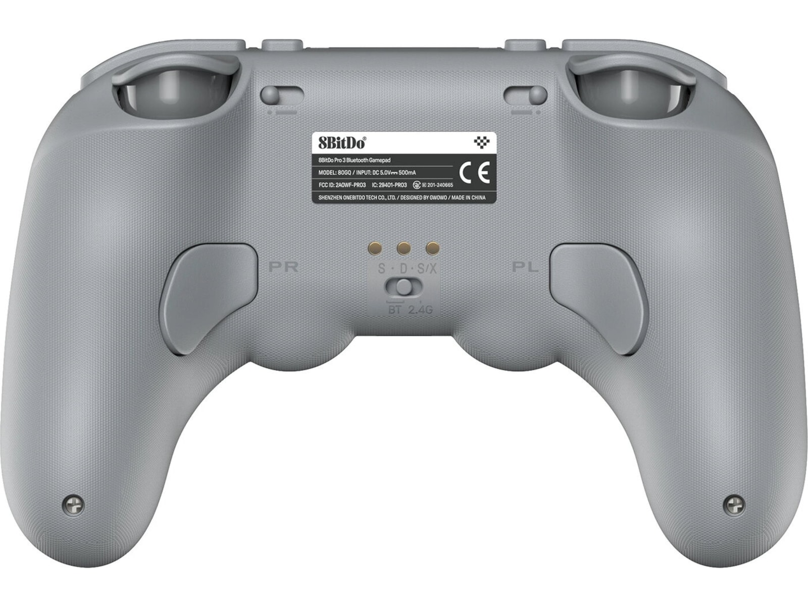 8bitdo PRO 3 BT kontroller (grå) Tilbehør til spillkonsoller