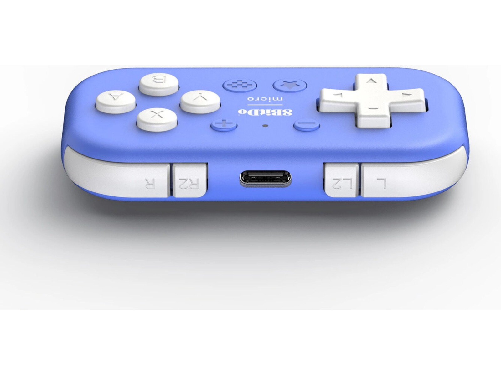 8BitDo Micro Bluetooth-spillkontroller (blå) Tilbehør til spillkonsoller