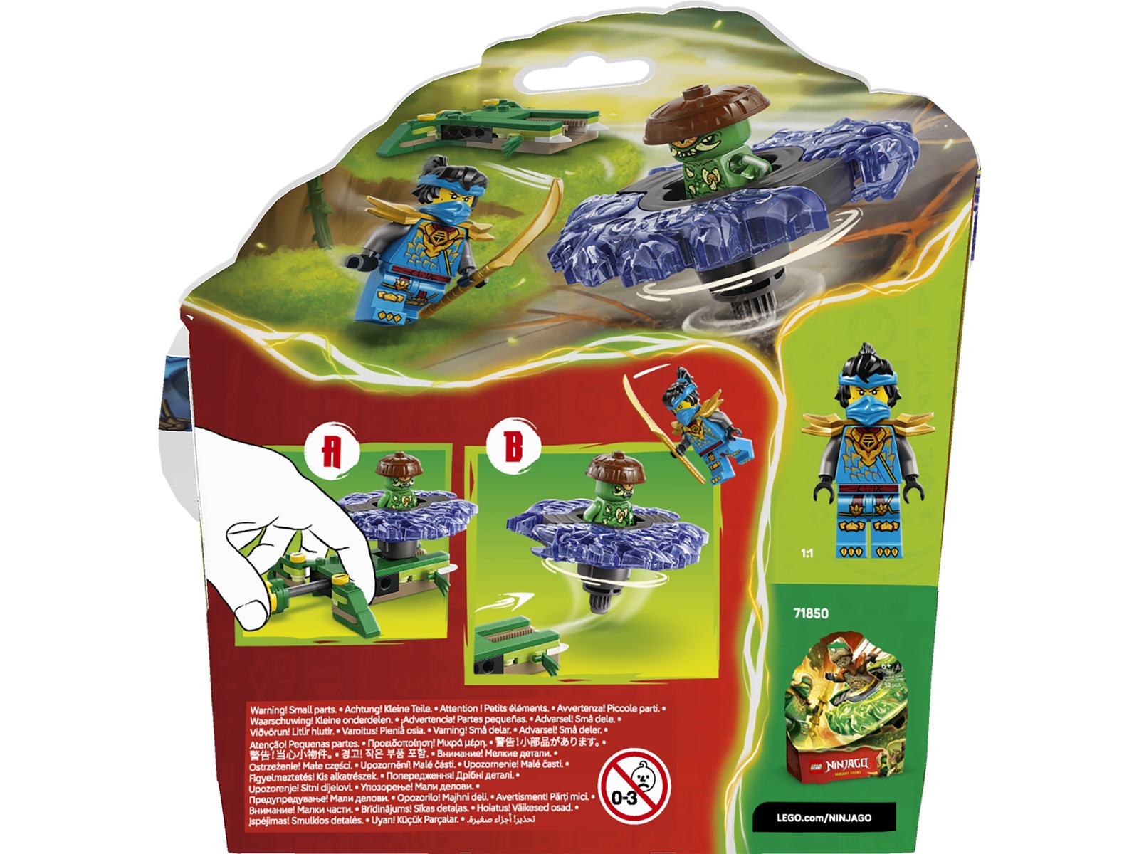 LEGO Ninjago Nya mot mutasjonsmonster-spinner 71849 LEGO
