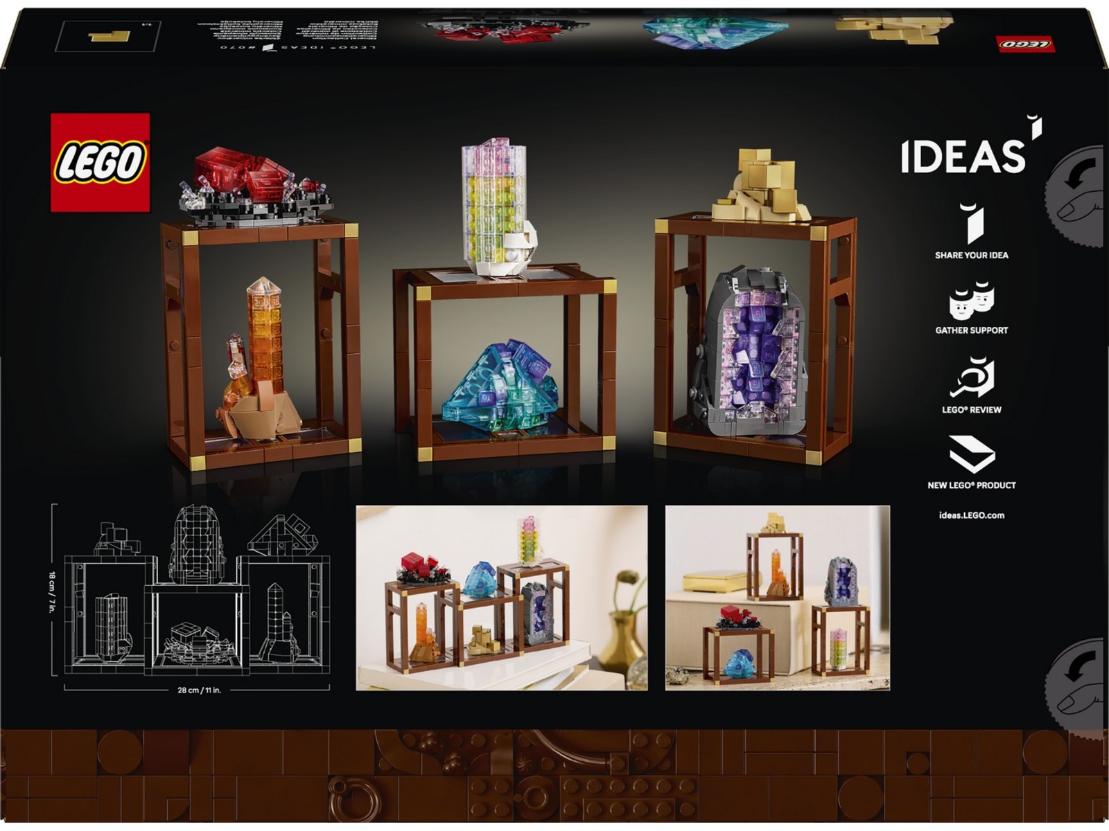 LEGO Ideas mineralsamling 21362 LEGO