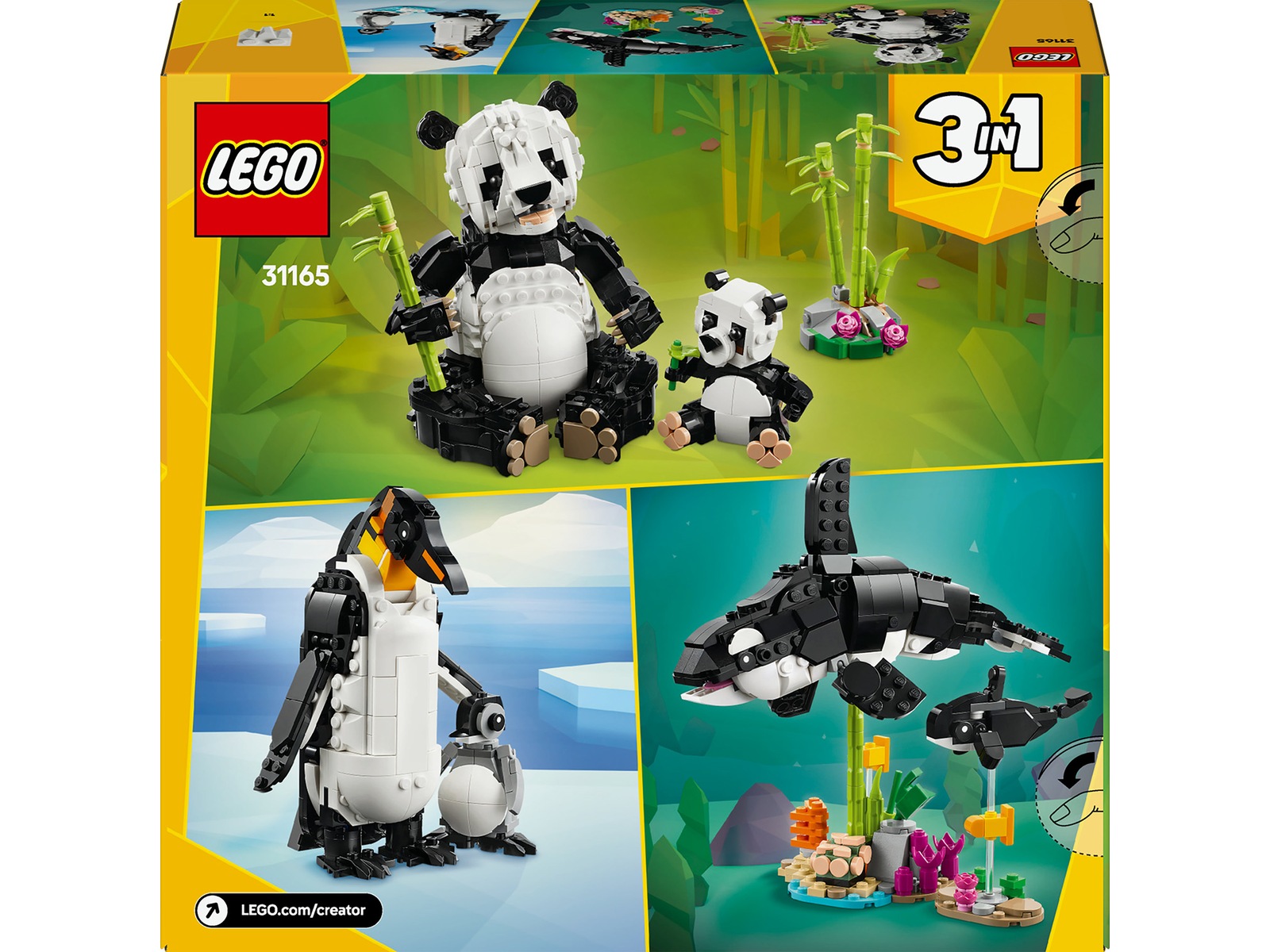 LEGO Creator ville dyr: pandafamilie 31165 LEGO