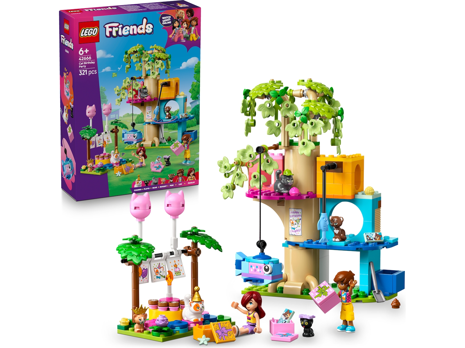 LEGO Friends kattefest og trehytte 42666 LEGO