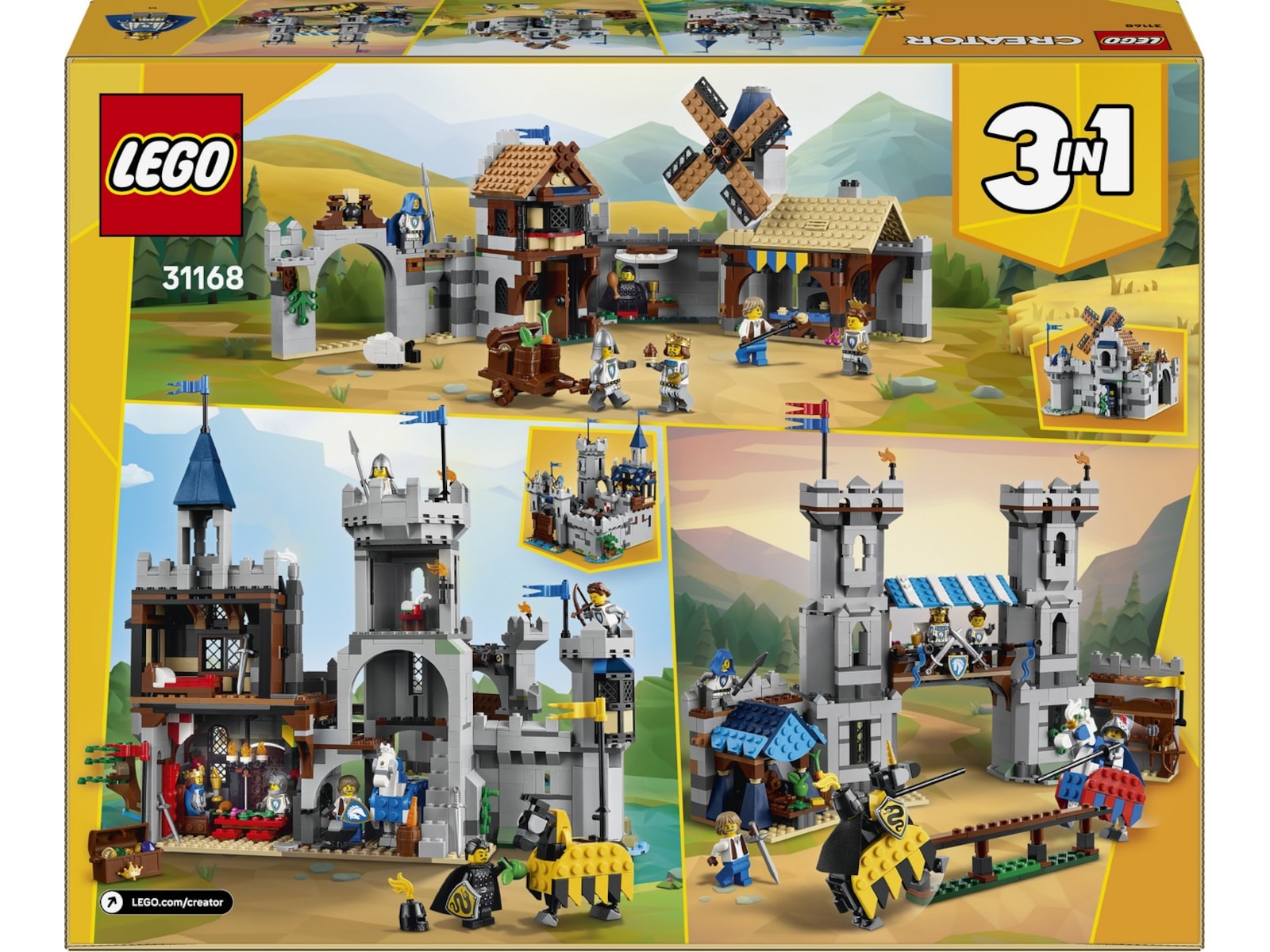 LEGO Creator middelaldersk ridderslott 31168 LEGO