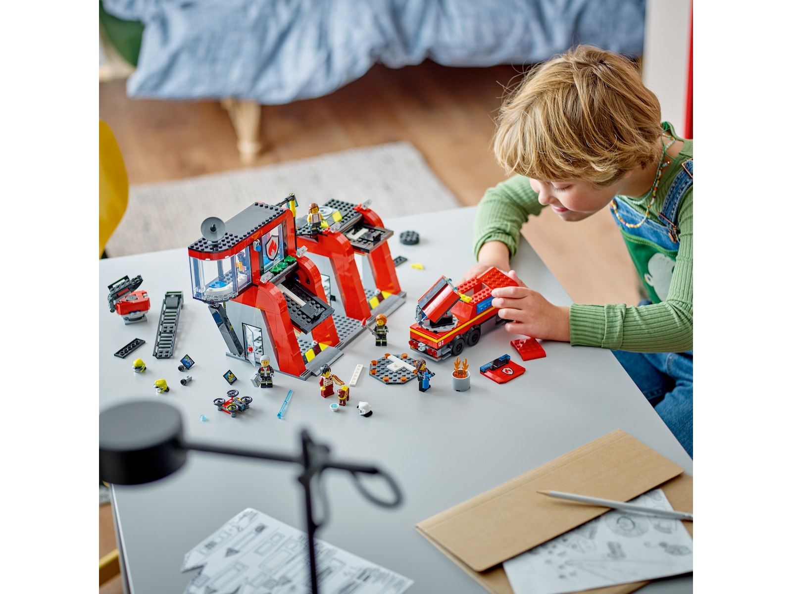LEGO City Fire brannstasjon med brannbil 60414 LEGO