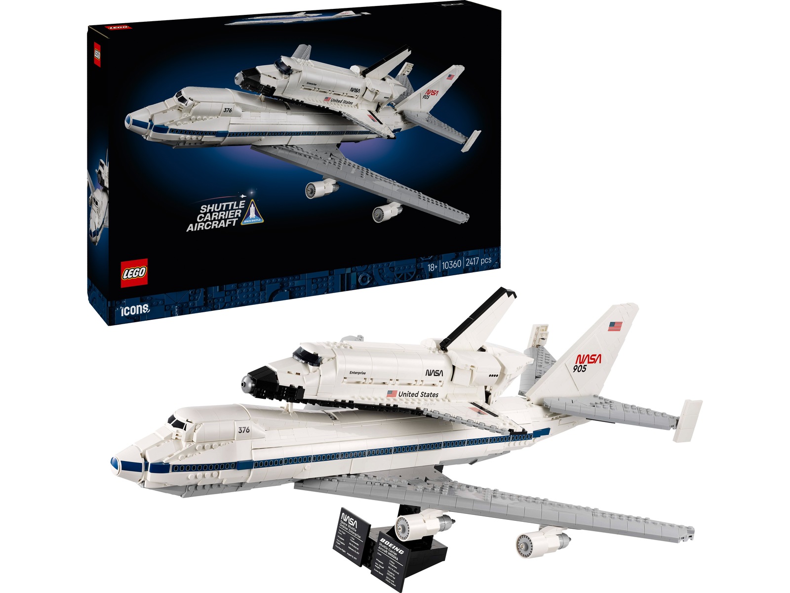 LEGO Icons Shuttle Carrier Aircraft 10360 LEGO