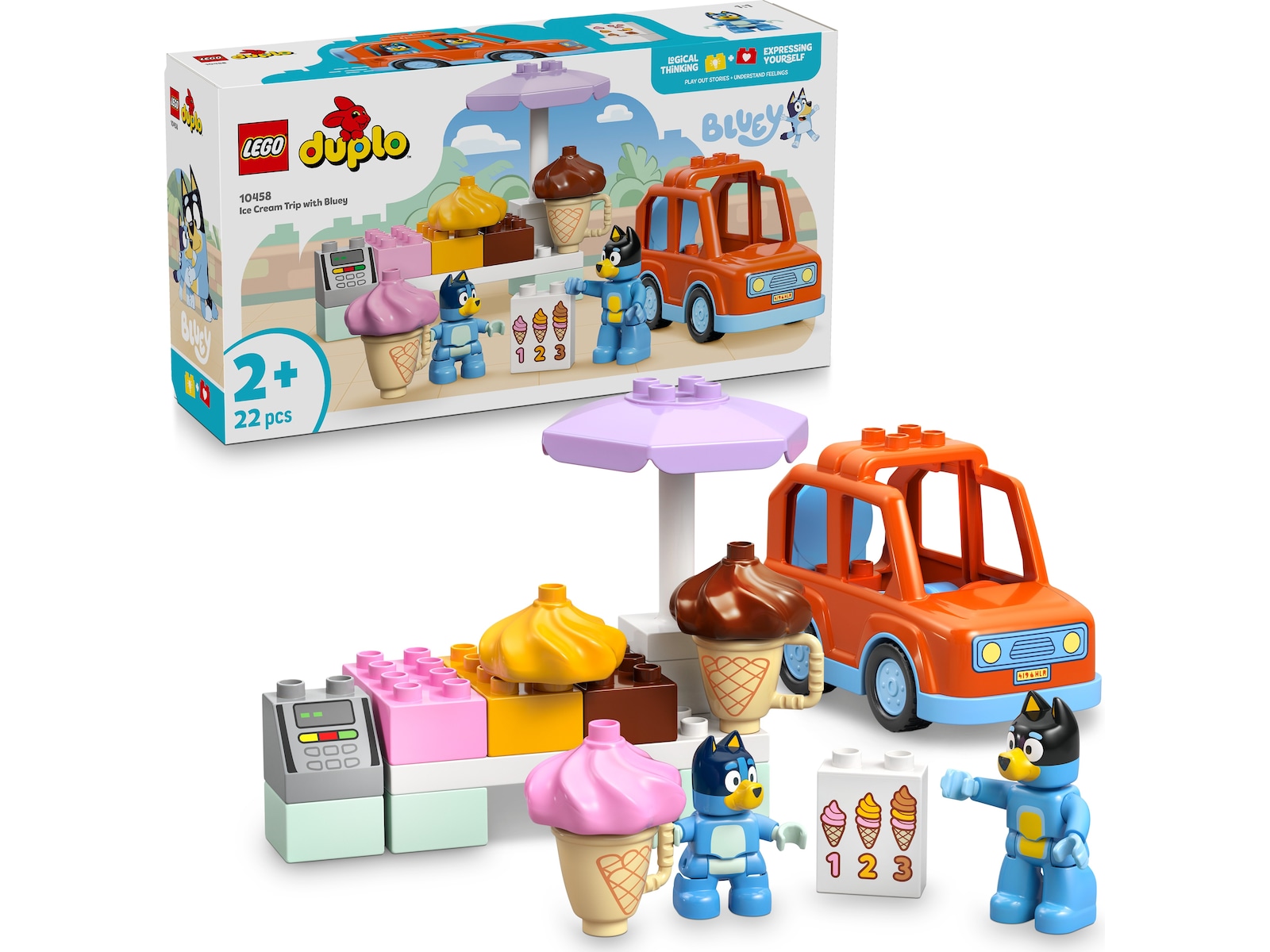 LEGO DUPLO Bluey isutflukt med Bluey 10458 LEGO