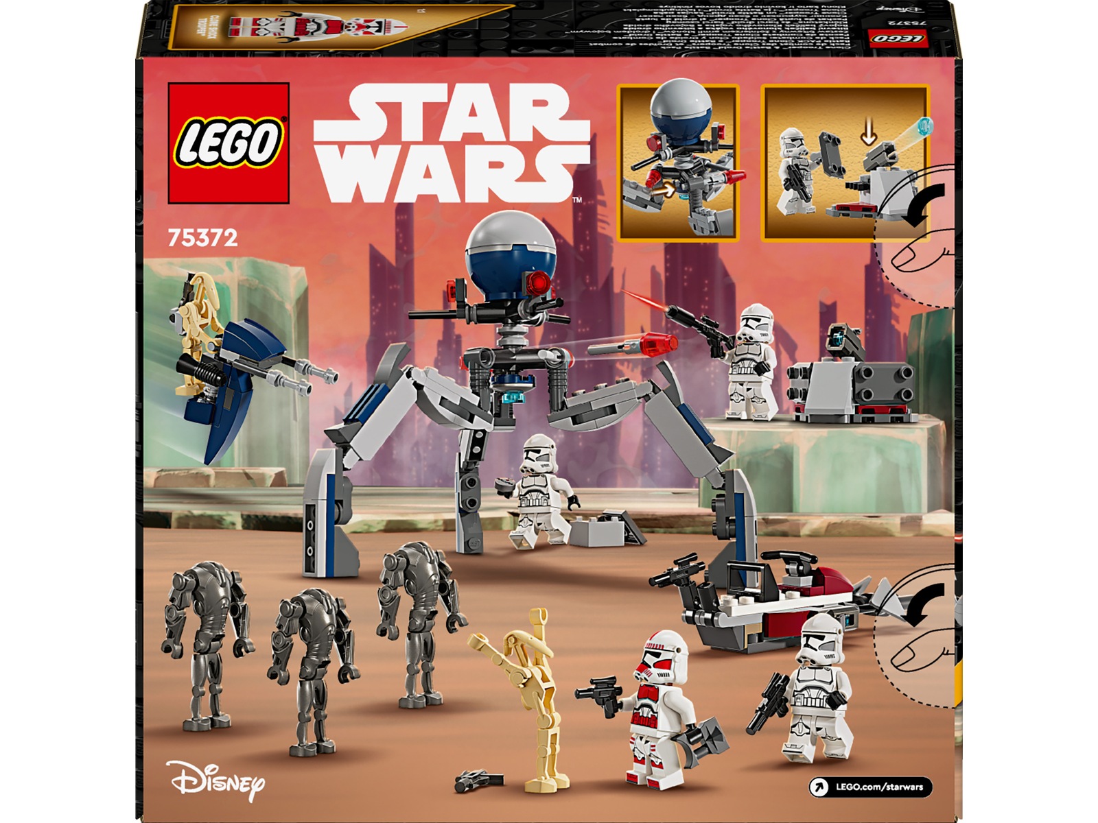 LEGO Star Wars klonesoldat og kampdroide kampsett 75372 LEGO