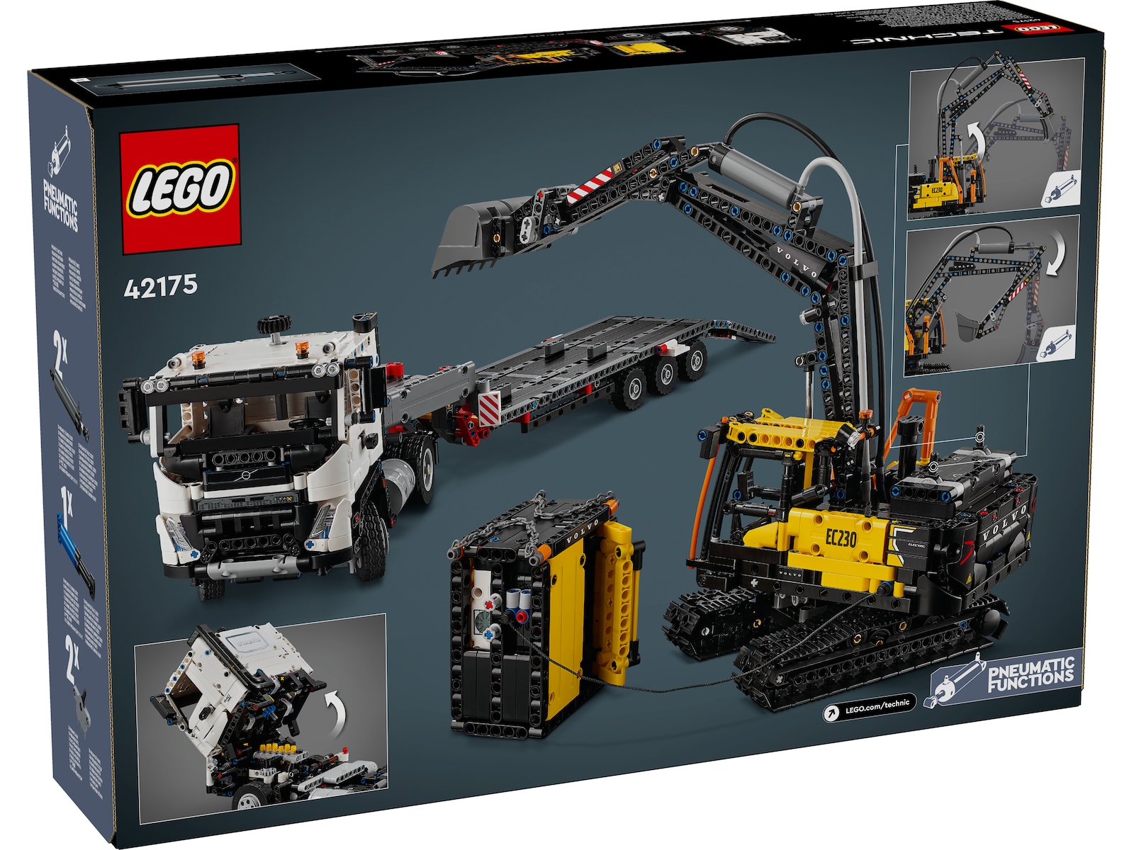 LEGO Technic Volvo FMX lastebil & EC230 elektrisk gravemaskin 42175 LEGO