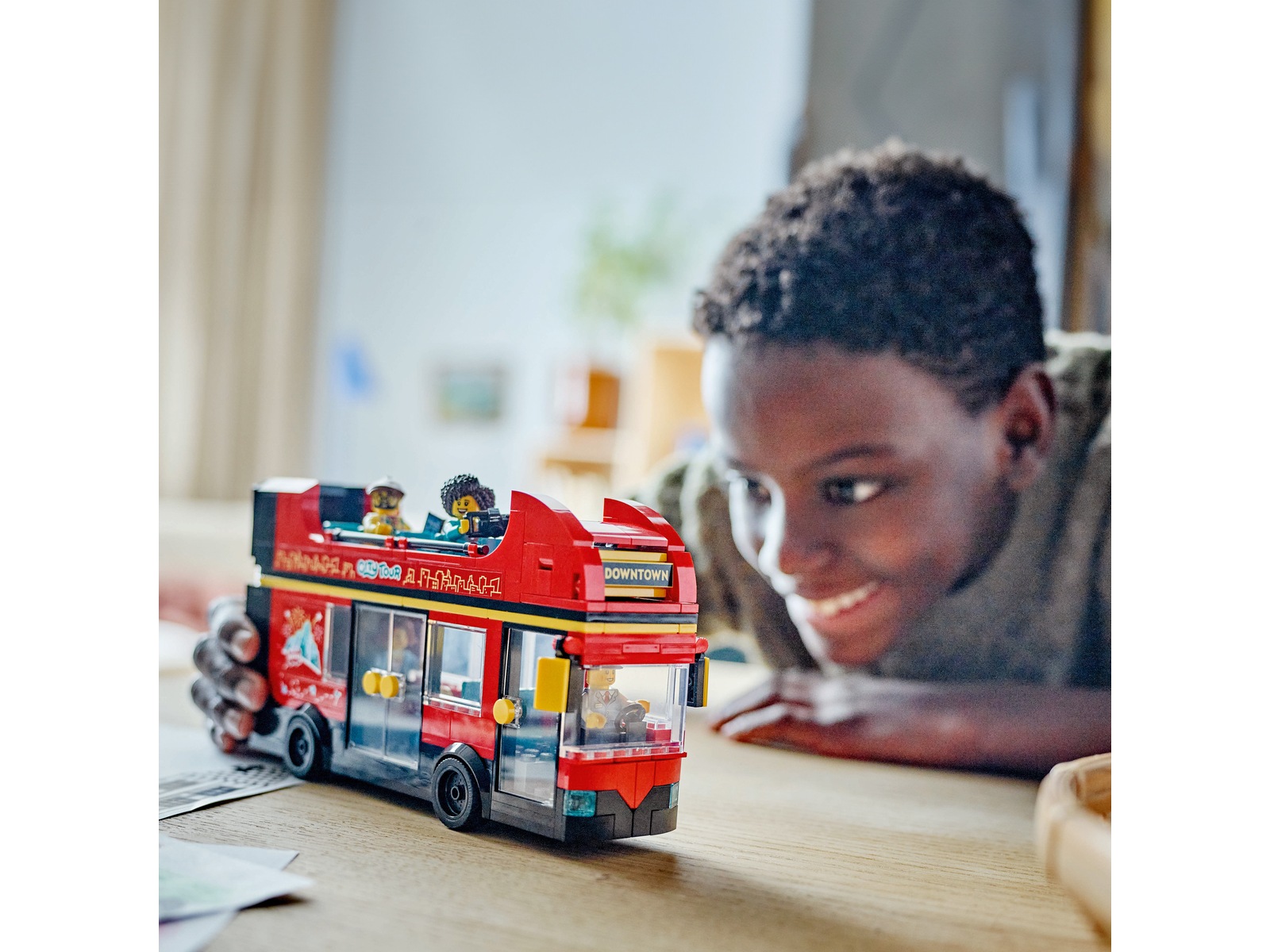 LEGO City 60407 dobbeltdekker for sightseeing (rød) LEGO