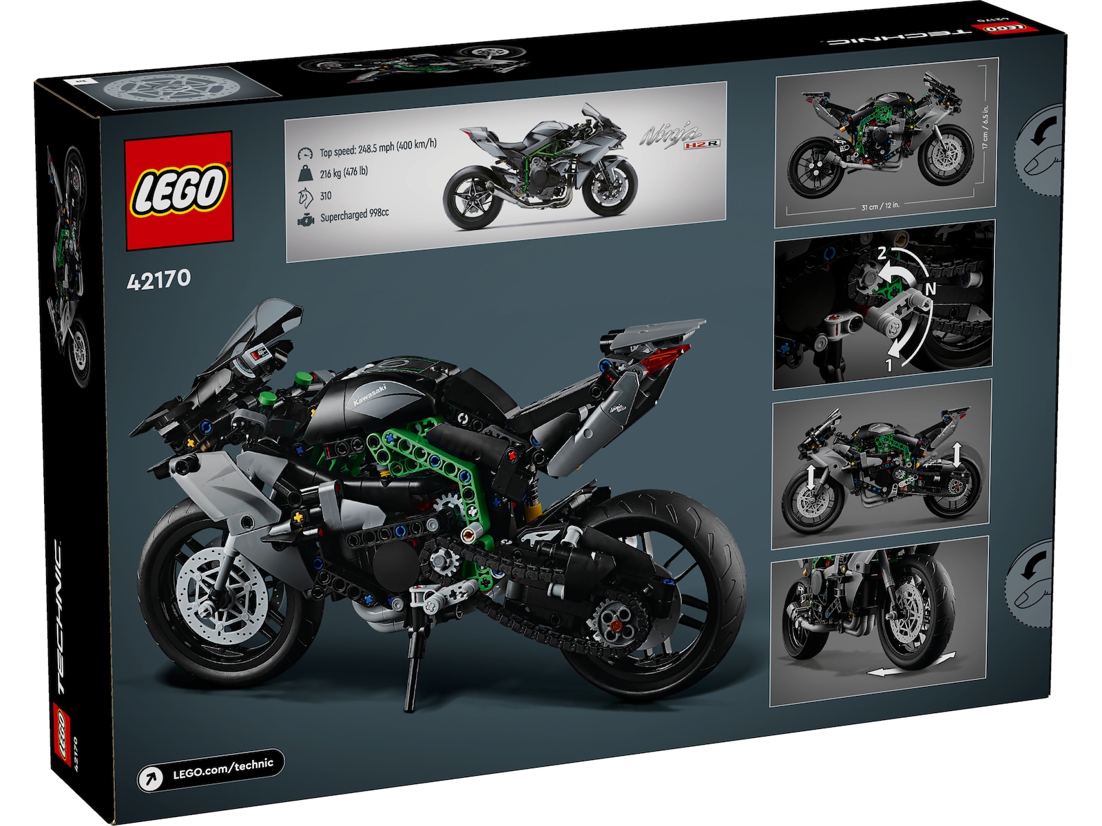LEGO Technic Kawasaki Ninja H2R motorsykkel 42170 LEGO