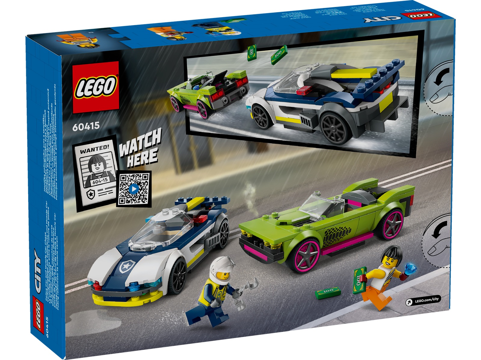 LEGO City politijakt med politibil og muskelbil 60415 LEGO