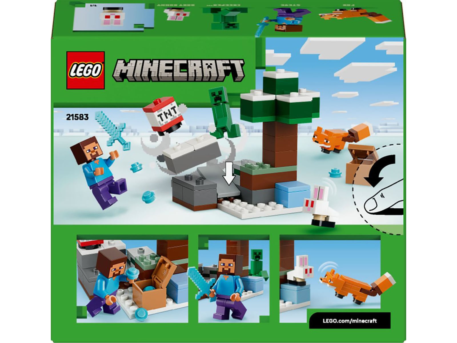 LEGO Minecraft Steves taigaeventyr 21583 LEGO