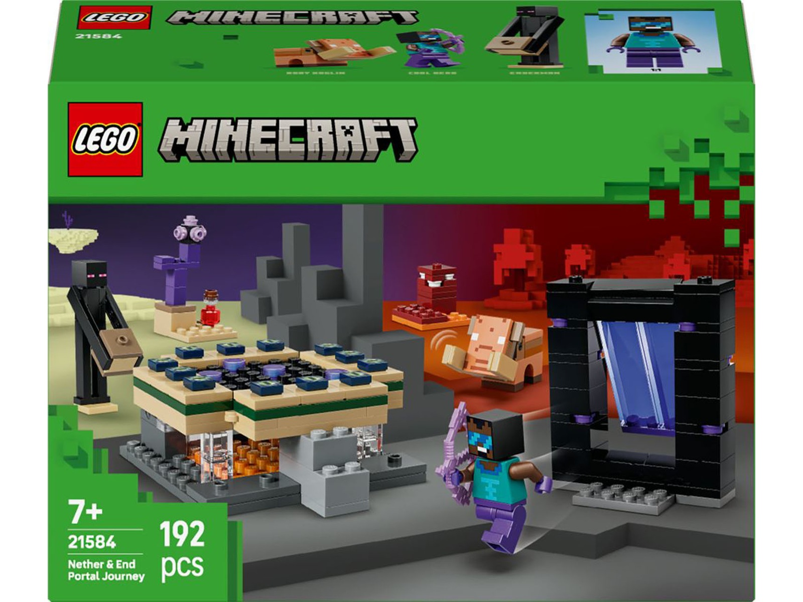LEGO Minecraft reise med Nether- og End-portal 21584 LEGO