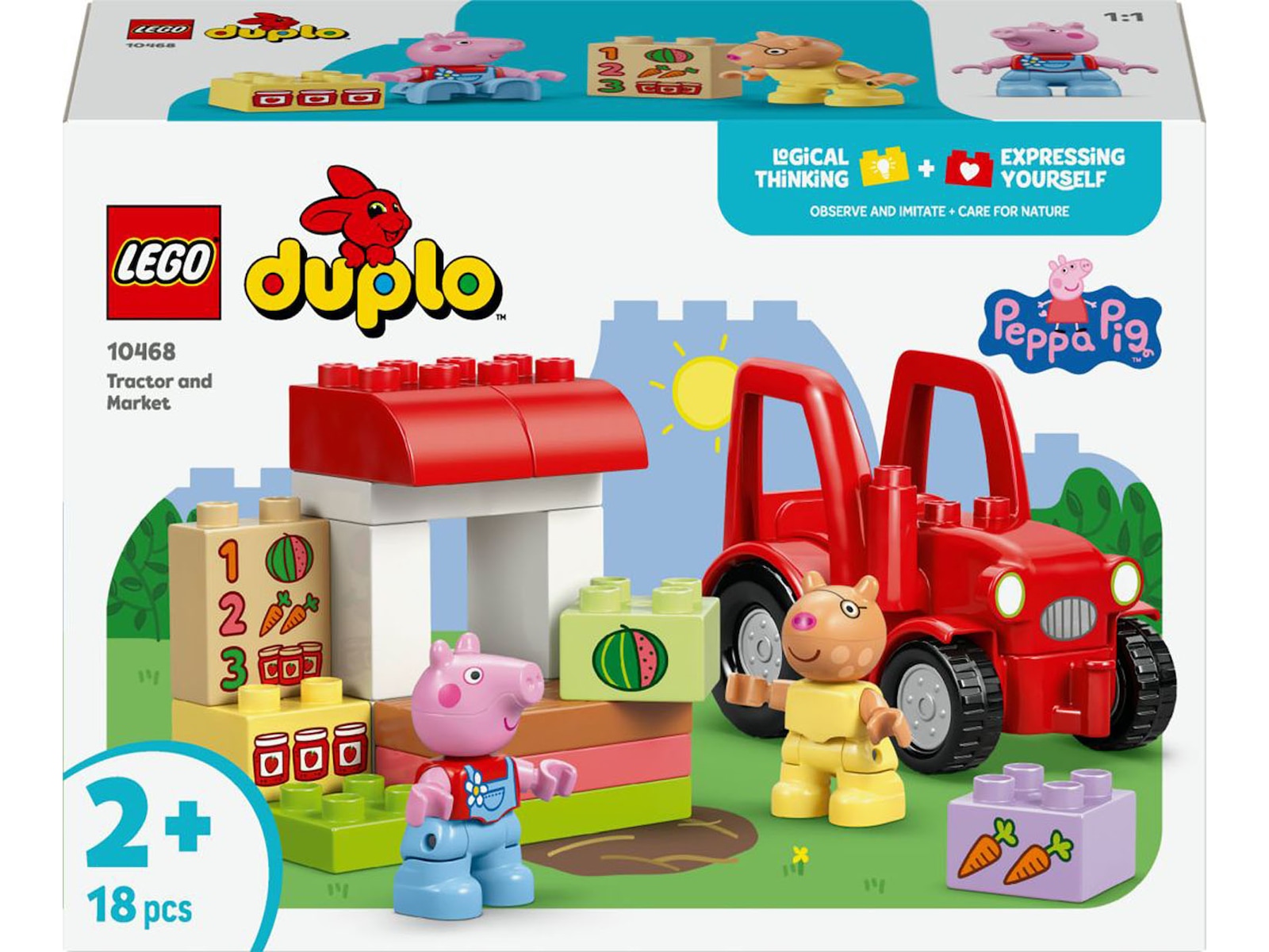 LEGO DUPLO Peppa Pig traktor og marked 10468 LEGO