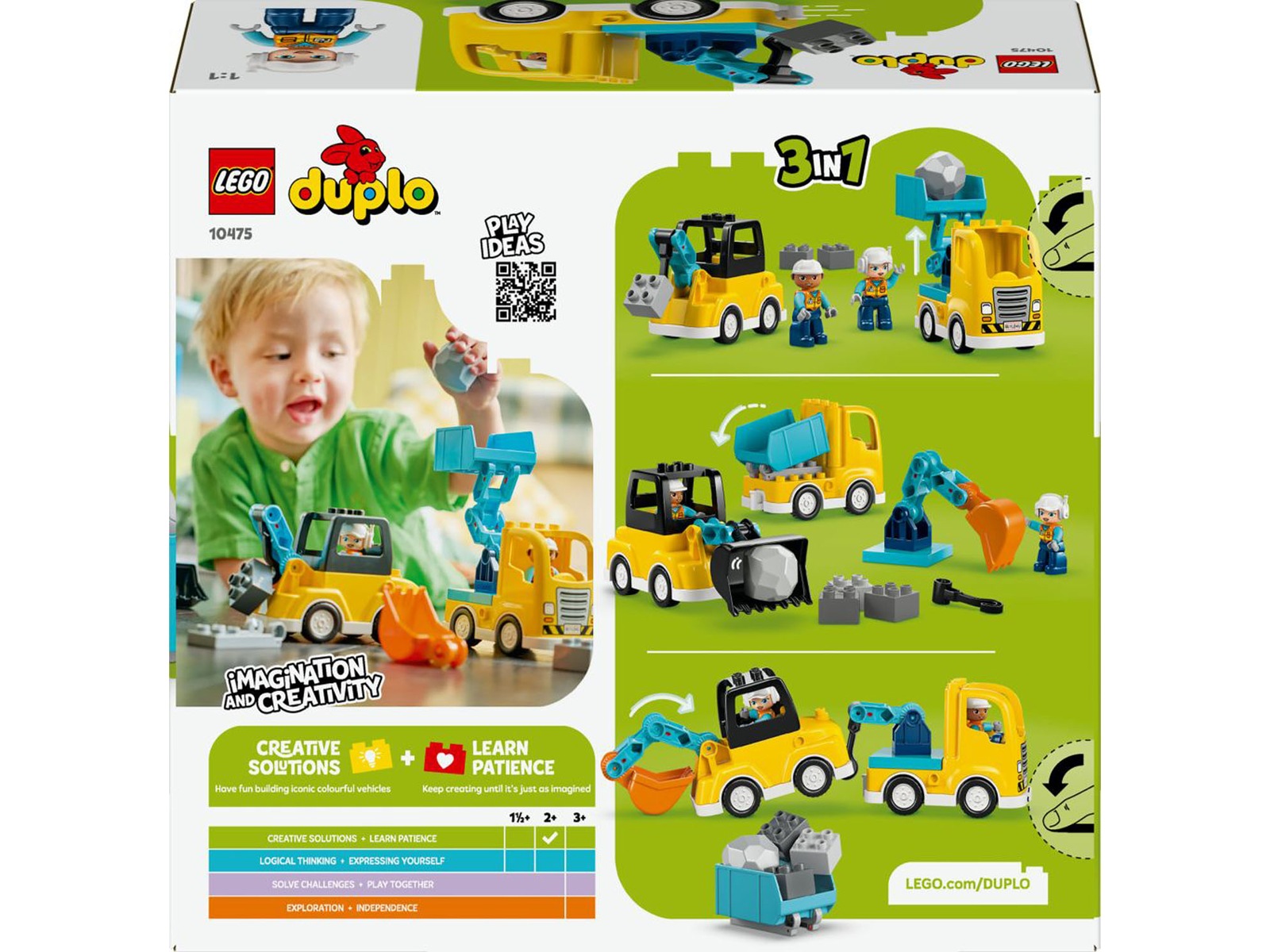 LEGO DUPLO Town 3-i-1 anleggskjøretøy 10475 LEGO