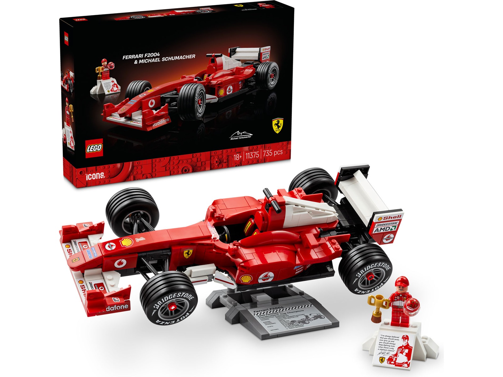 LEGO Icons Ferrari F2004 - Michael Schumacher 11375 LEGO