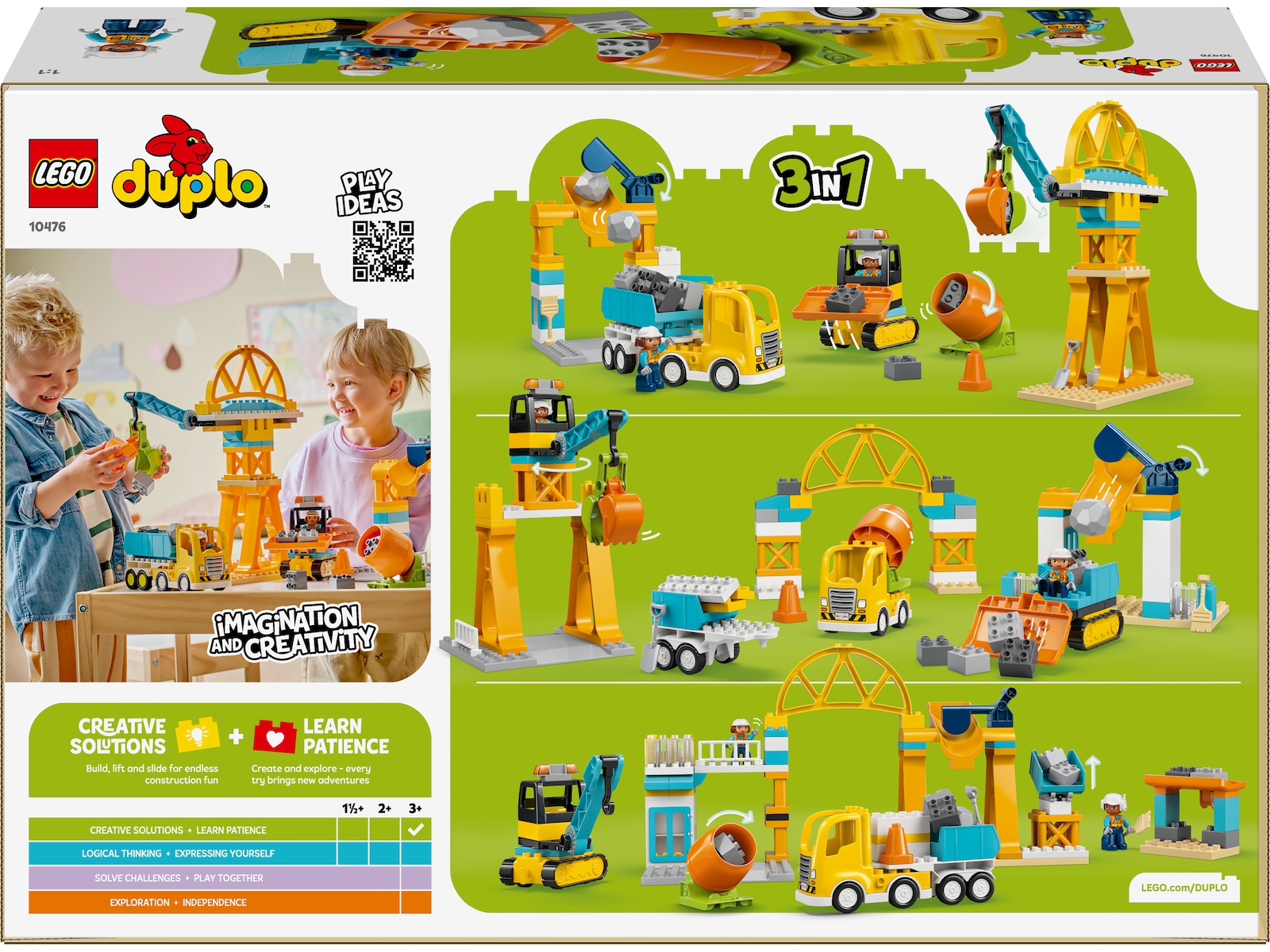 LEGO DUPLO Town 3 i 1 byggeplass og kjøretøy 10476 LEGO