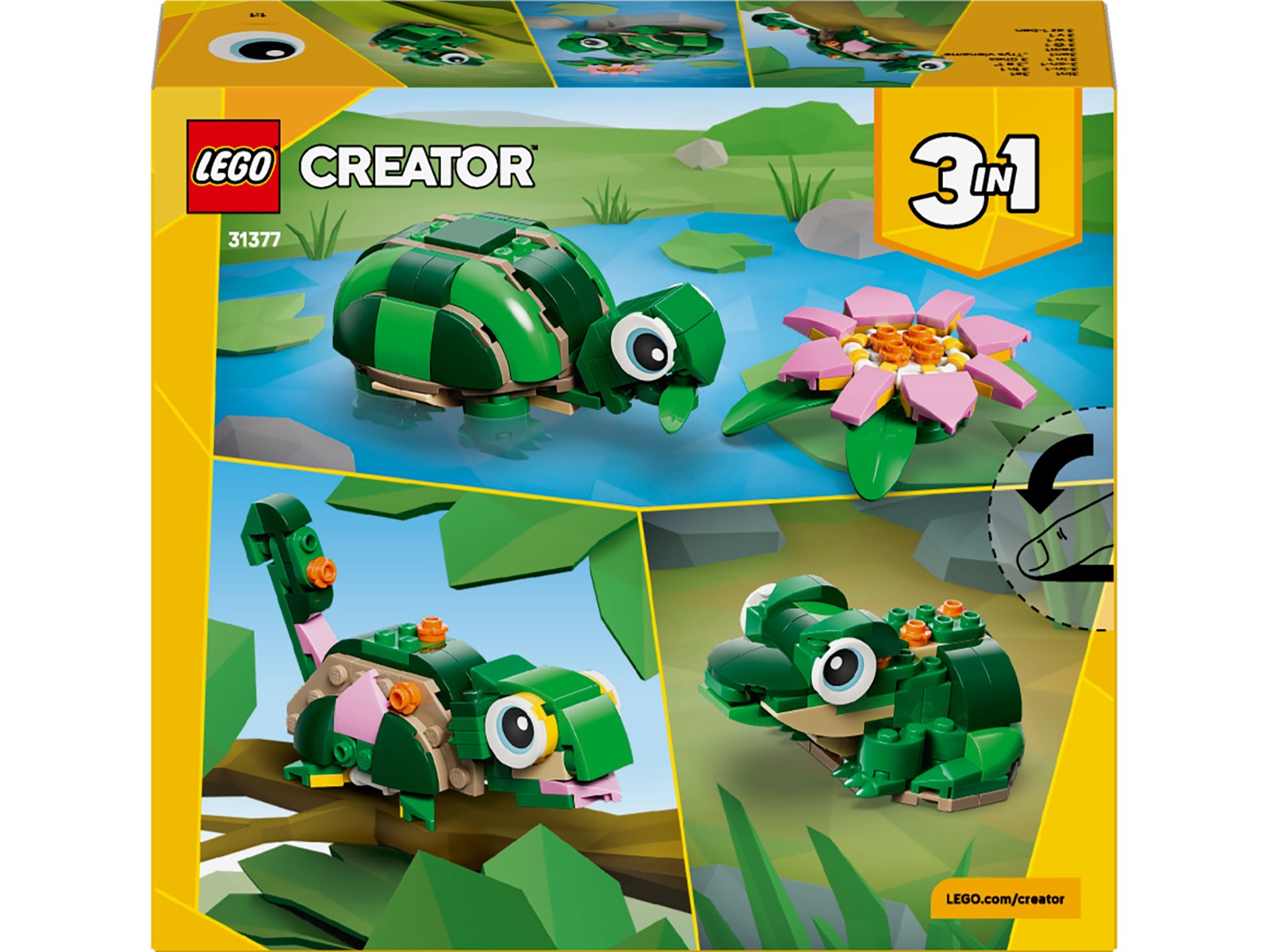 LEGO Creator skilpadde med nøkkerose 31377 LEGO