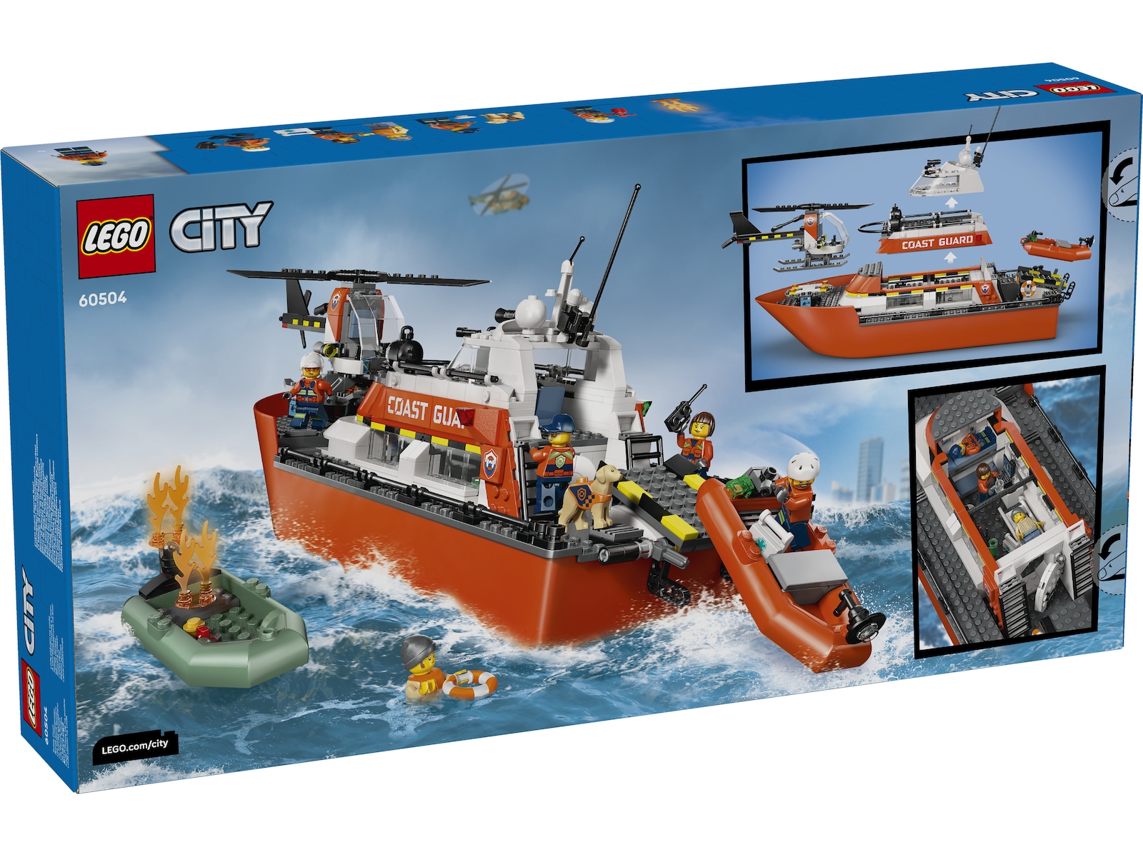 LEGO City kystvaktens helikopter og redningsbåt 60504 LEGO