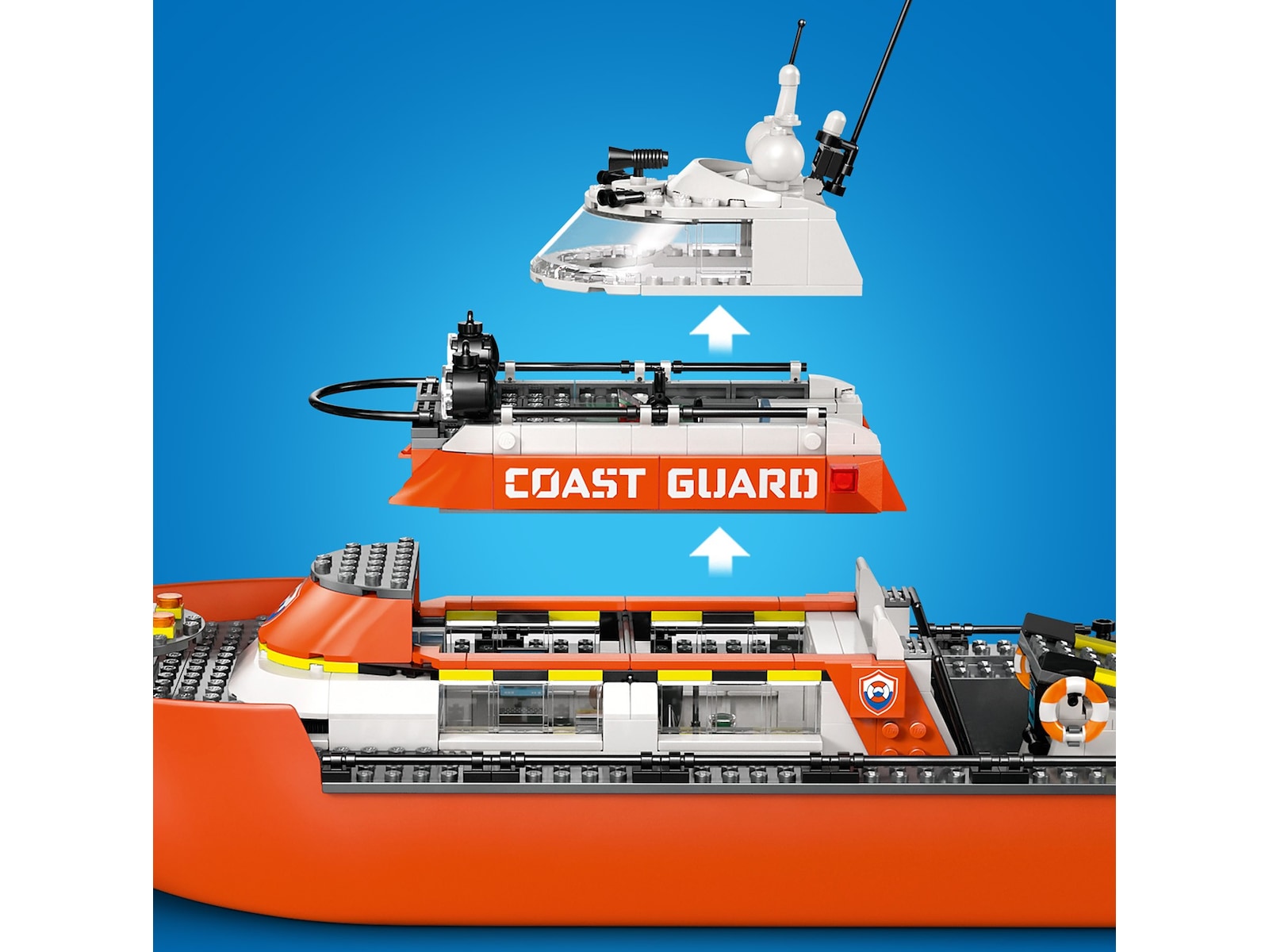 LEGO City kystvaktens helikopter og redningsbåt 60504 LEGO