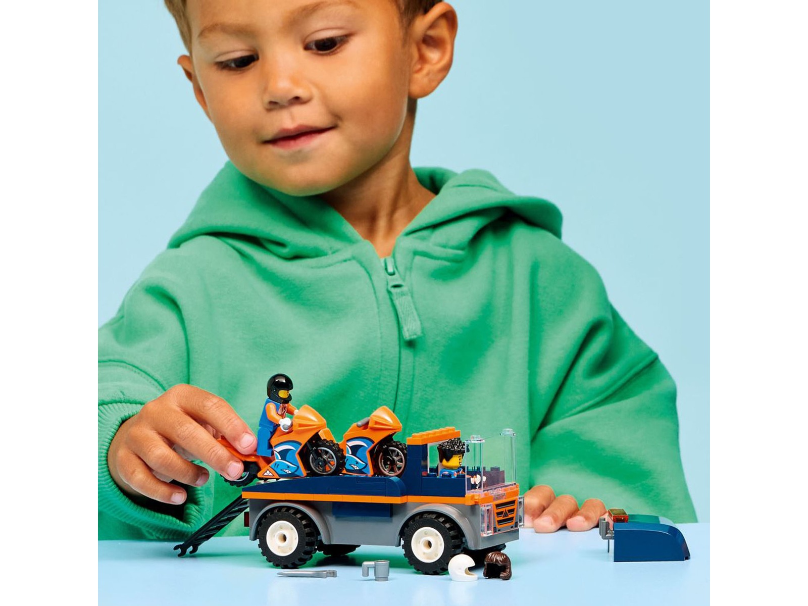 LEGO City Great Vehicles motorsykkeltransport 60491 LEGO
