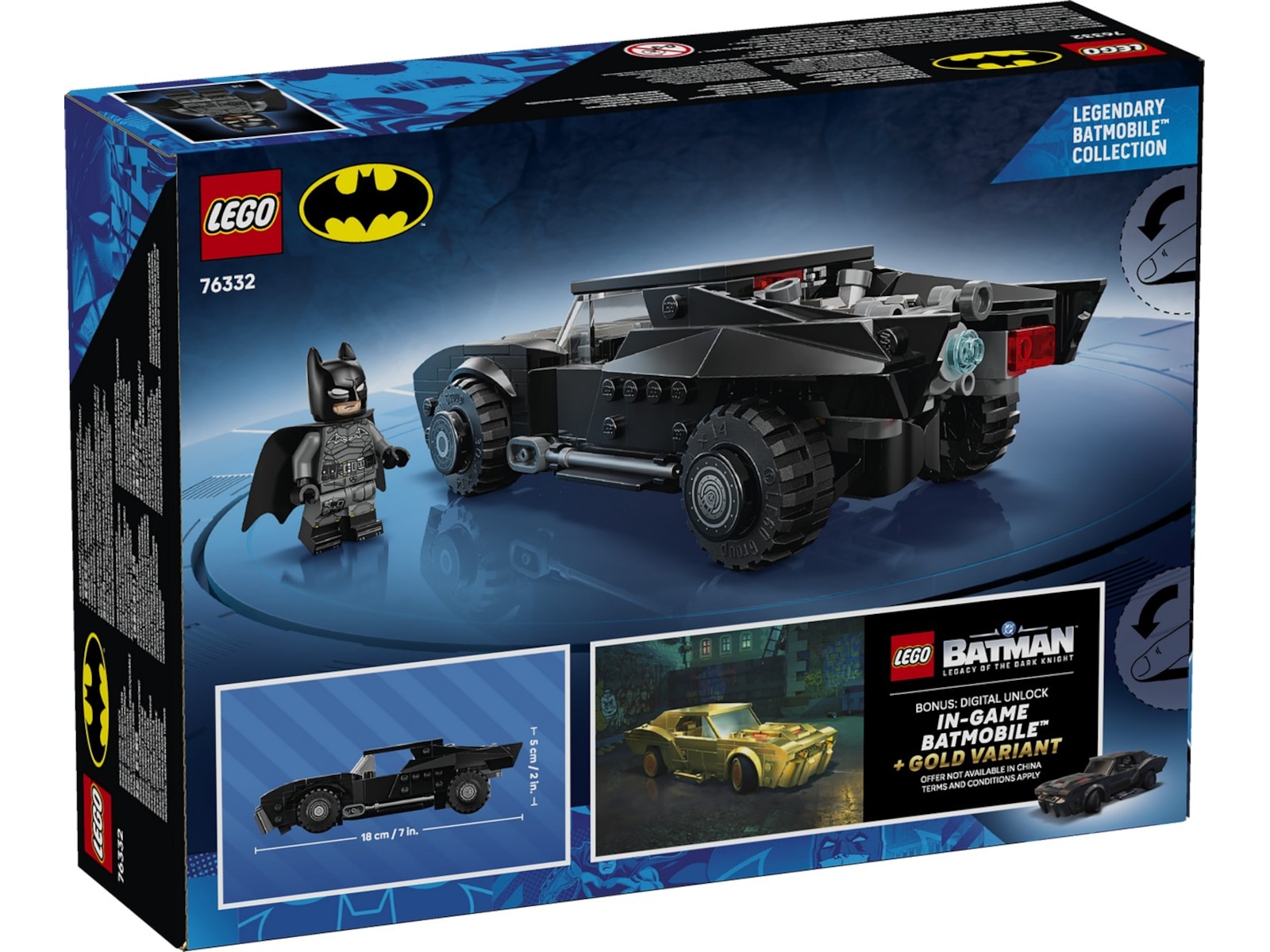 LEGO Super Heroes DC Batmans batmobil 76332 LEGO