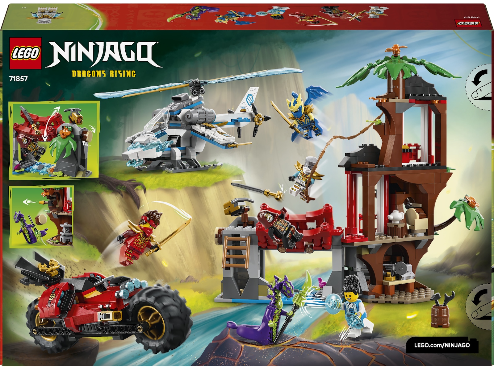 LEGO Ninjago action i ninjaenes trehytte 71857 LEGO