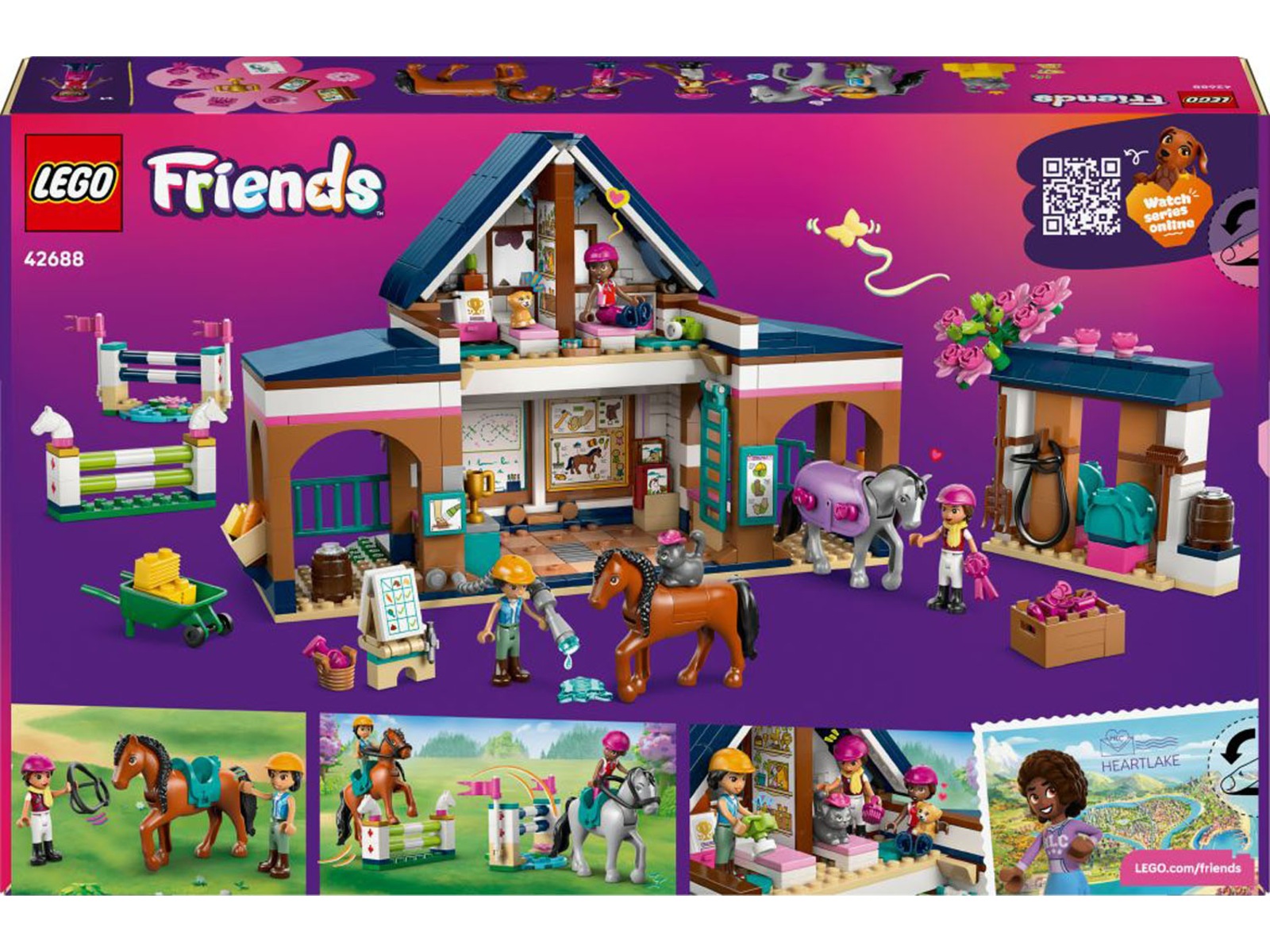 LEGO Friends 42688 hestestall og rideskole LEGO