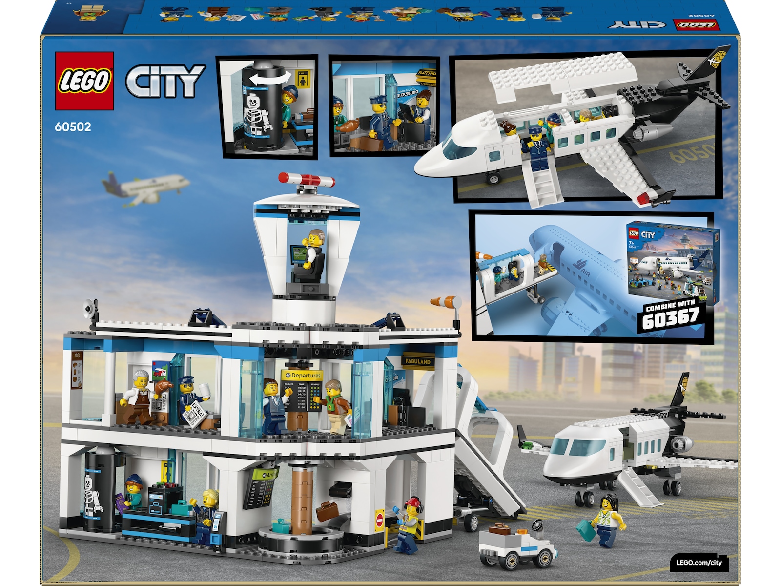 LEGO My City lyplass og fly 60502 LEGO