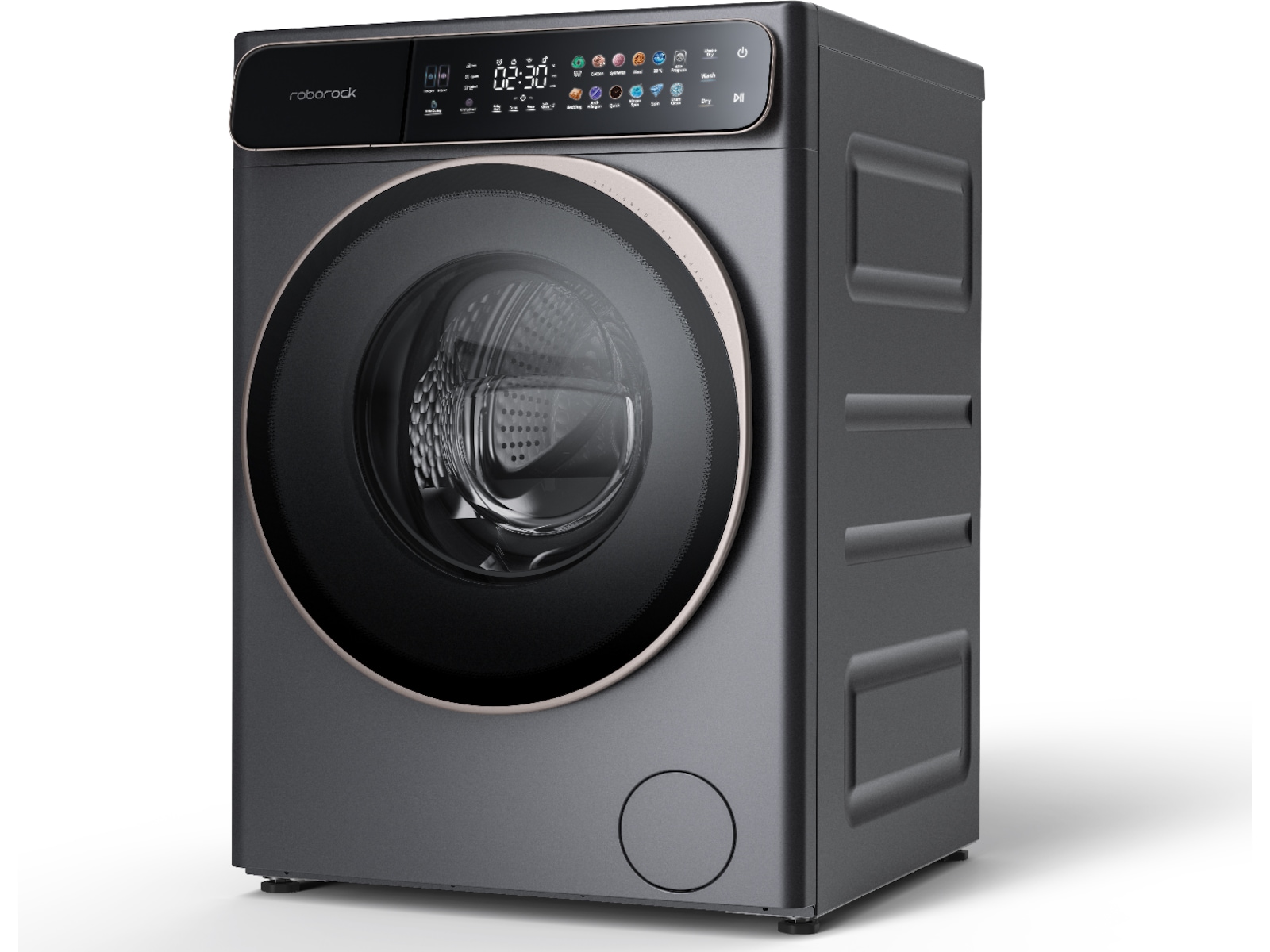 Roborock ZEO One vask/tørk (grå) + robotstøvsuger Kombinert vaskemaskin og tørketrommel