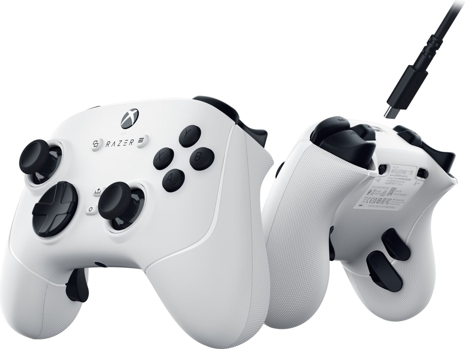 Razer Wolverine V3 TE kablet kontroller for Xbox X/S og PC (hvit) Tilbehør til spillkonsoller