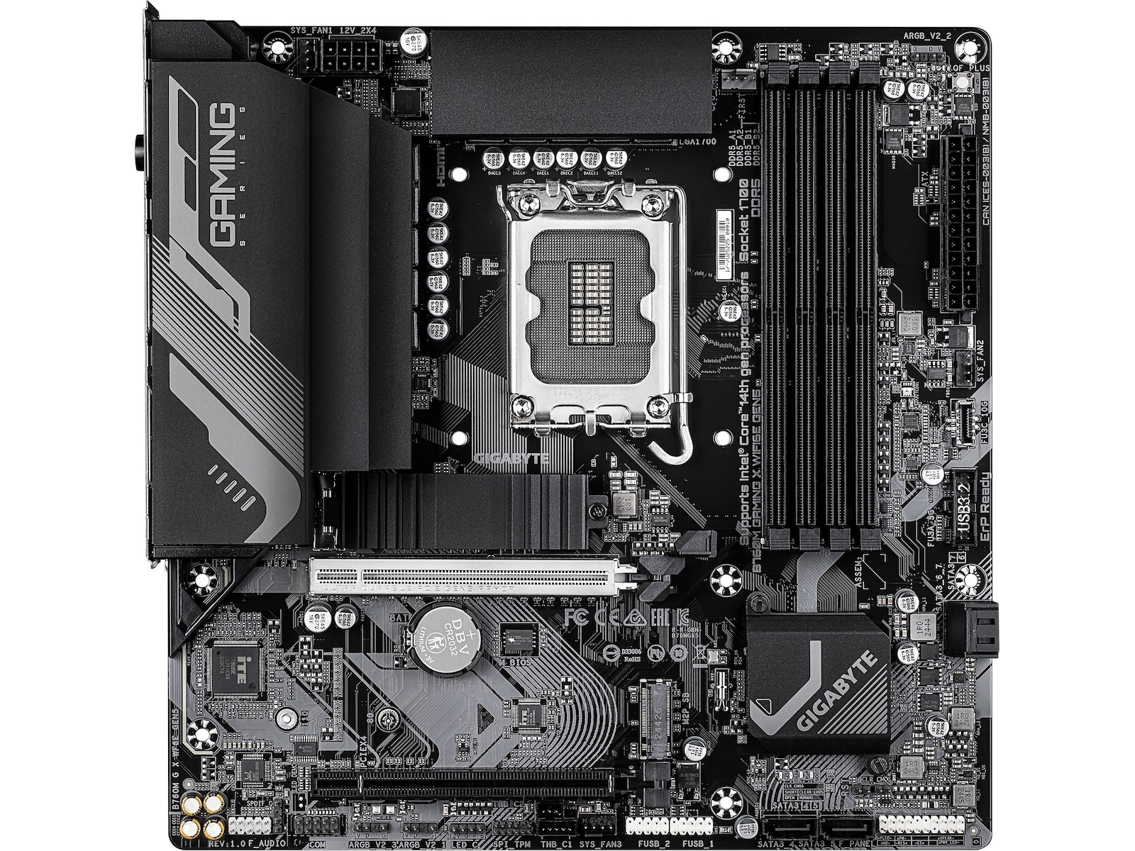 Gigabyte B760M GAMING X WF6E GEN5 hovedkort -B-Grade Demo hovedkort