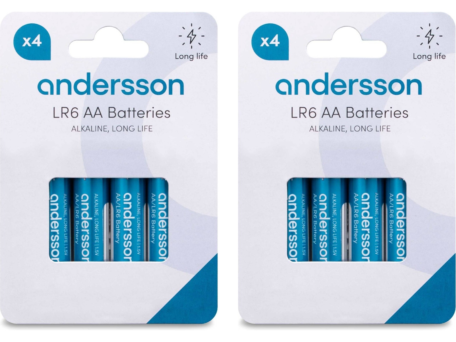 Andersson AAA-batterier, 2x4-pk Batterier til generell bruk