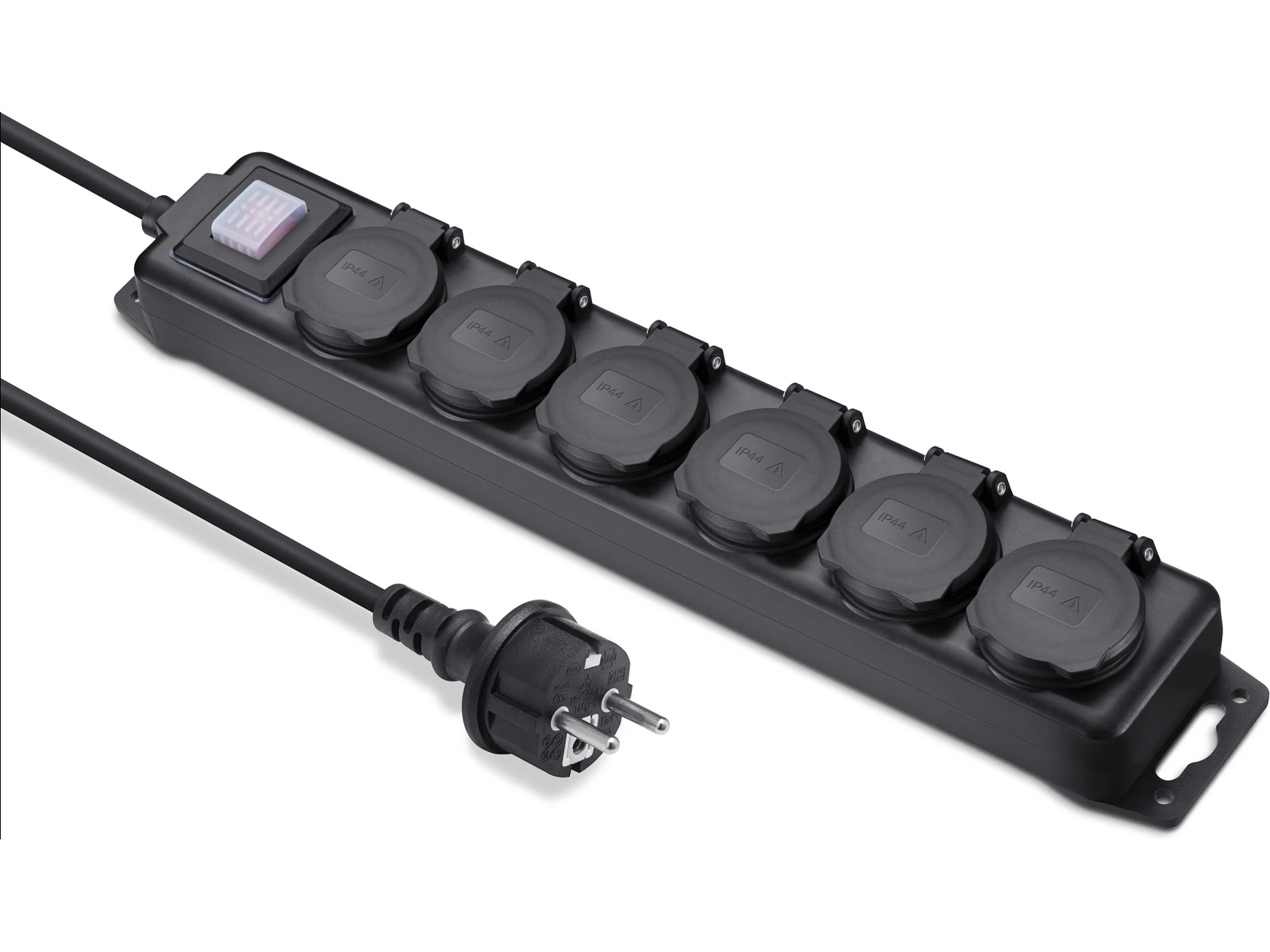 Andersson 6-veis strømforgrener 2-pakning Skjøtekabel & forgrener